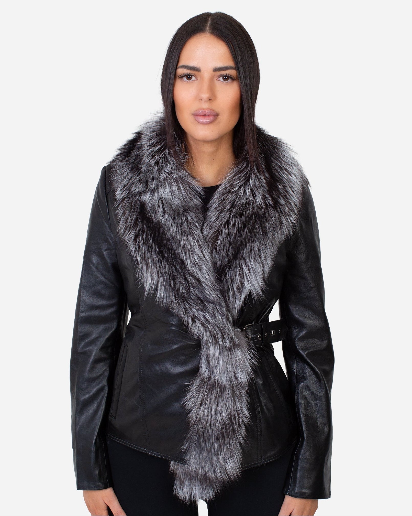 Beverly Leather Jacket – Silver Fox – Dimitri