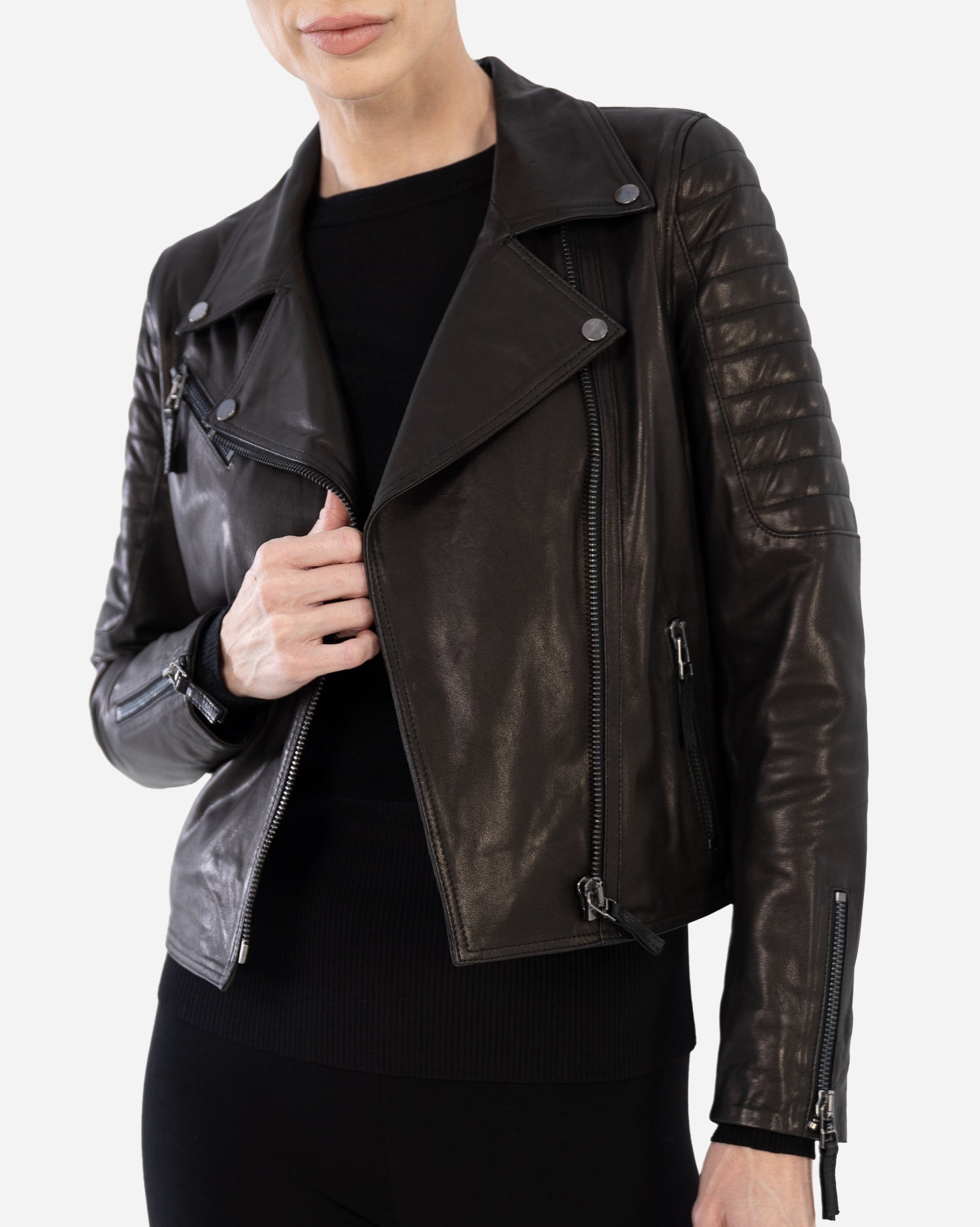 Irene Biker leather Jacket