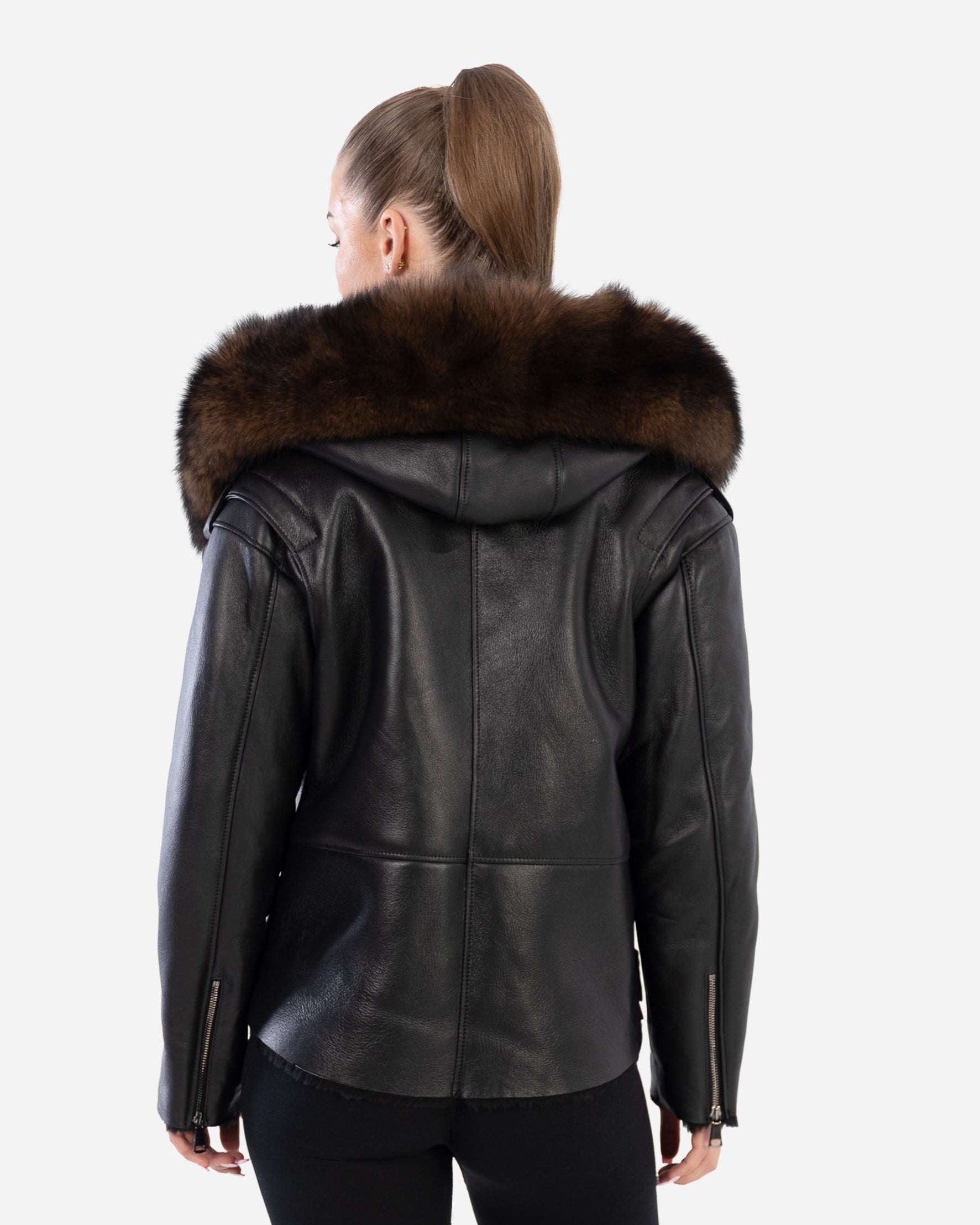ELODIE  shearling jacket-thumbmail-4