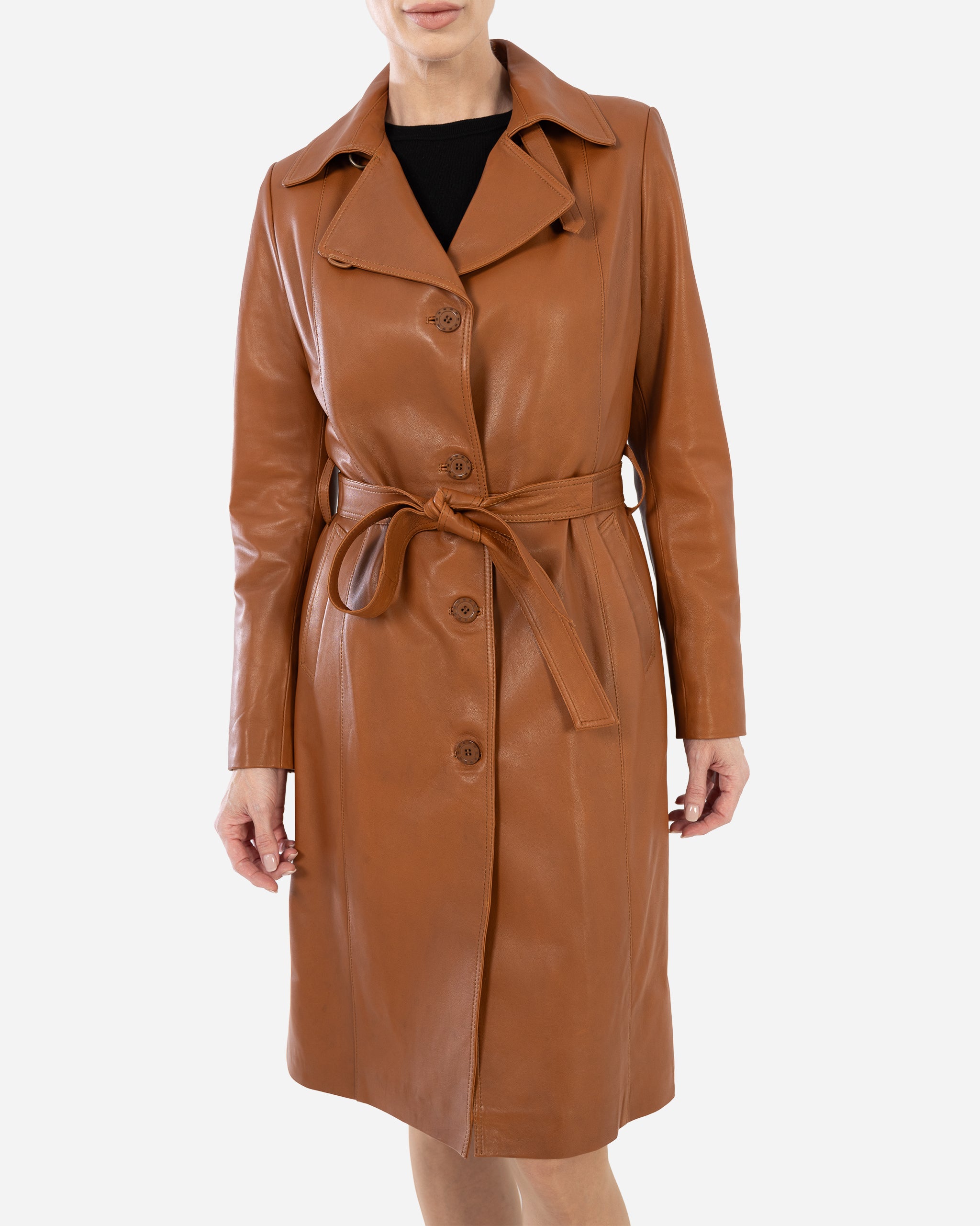 KASIA Leather Trench Coat-thumbmail-8