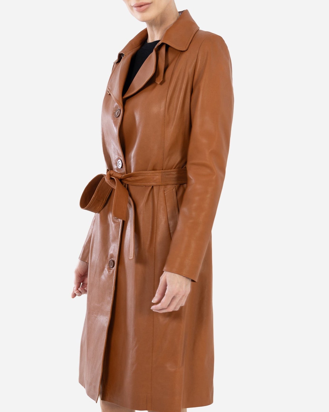 KASIA Leather Trench Coat-thumbmail-6