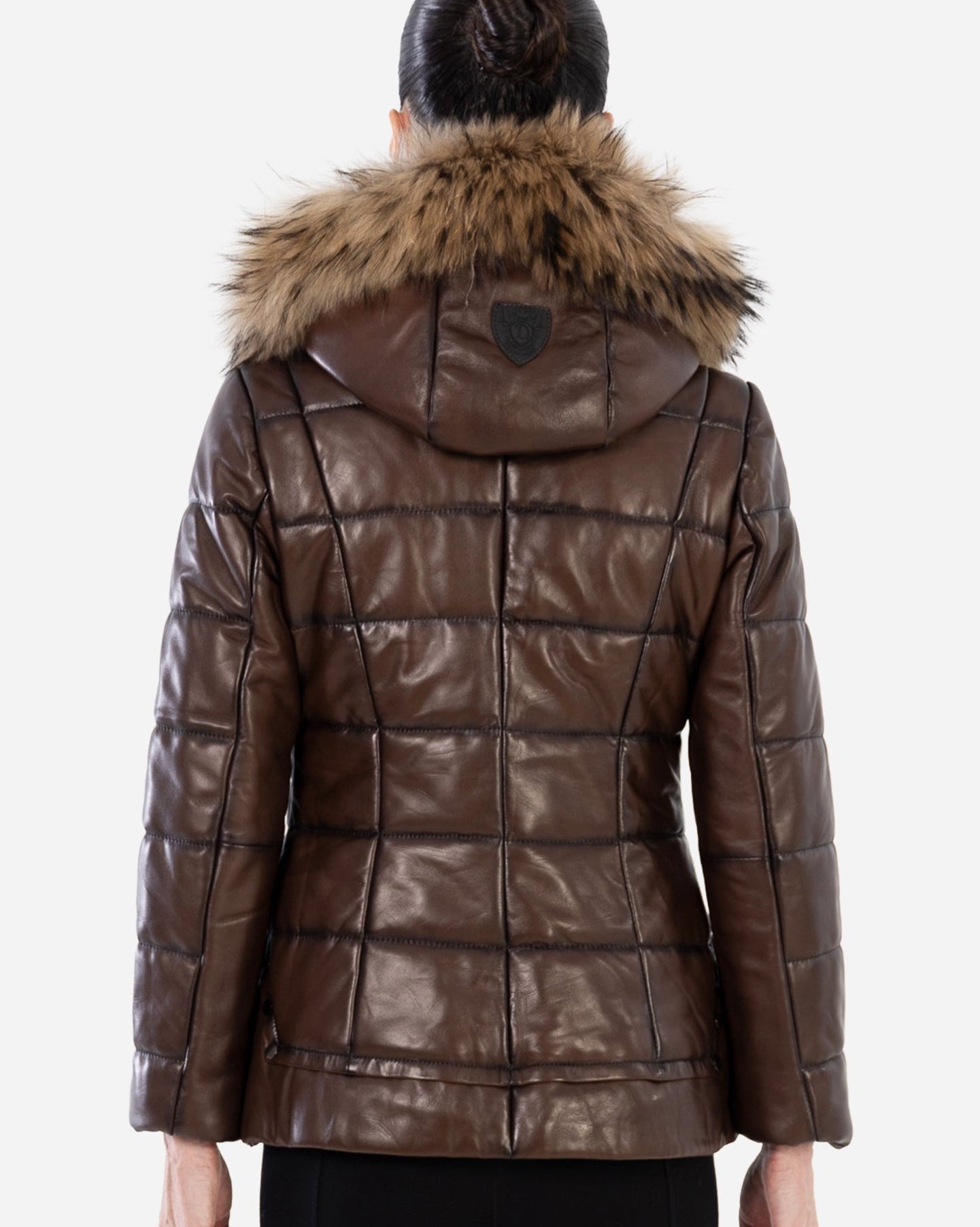 LYANNA Leather Puffer Jacket-thumbmail-10