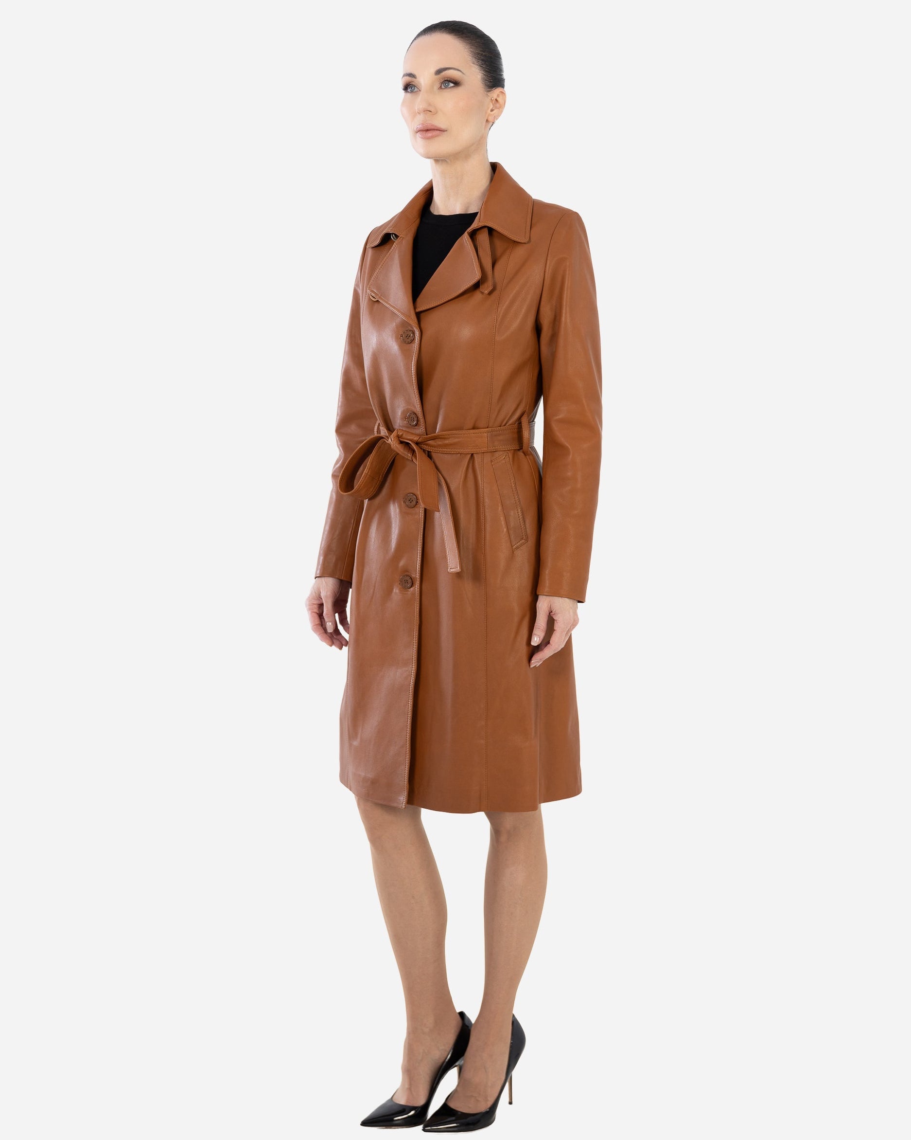 KASIA Leather Trench Coat-thumbmail-7