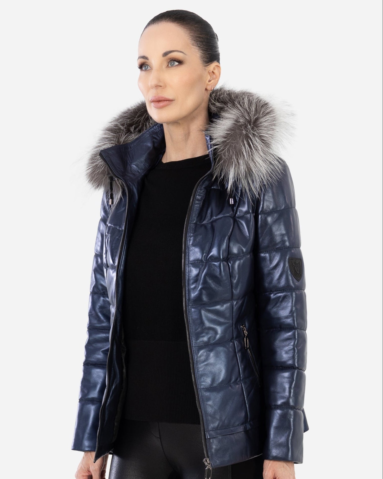 LYANNA Leather Puffer Jacket-thumbmail-13