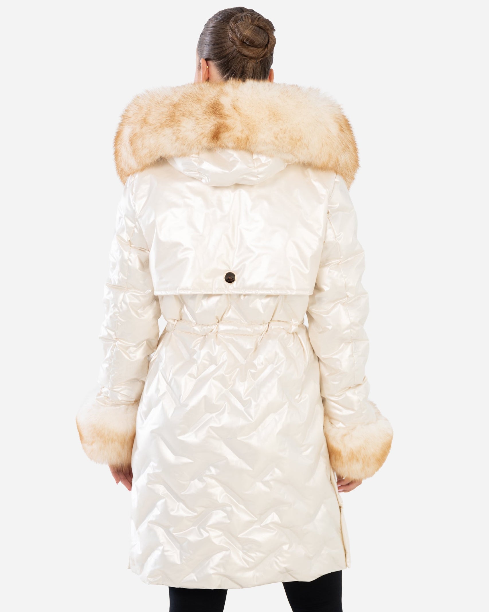 Lexi Women's Down Puffer with Removable Natural Fur-thumbmail-6