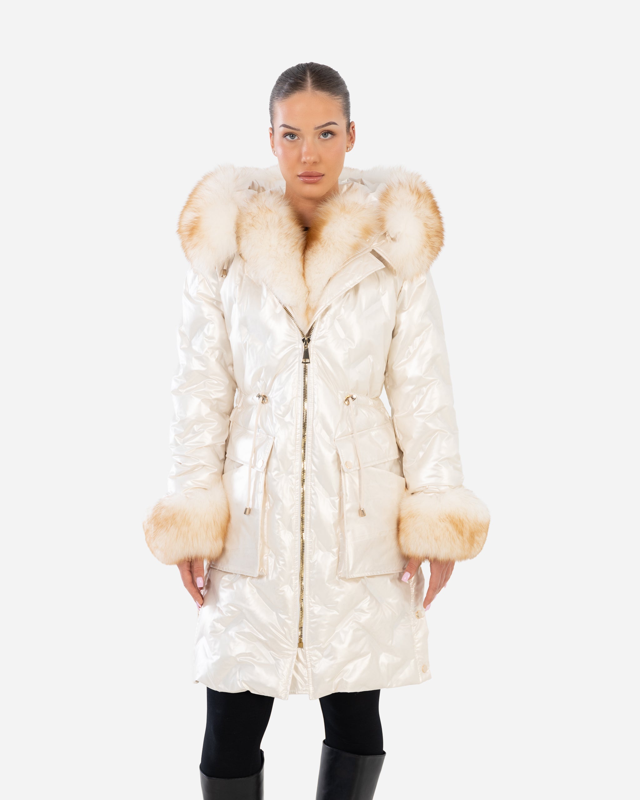 Lexi Women's Down Coat with Removable Natural Fur-thumbmail-10