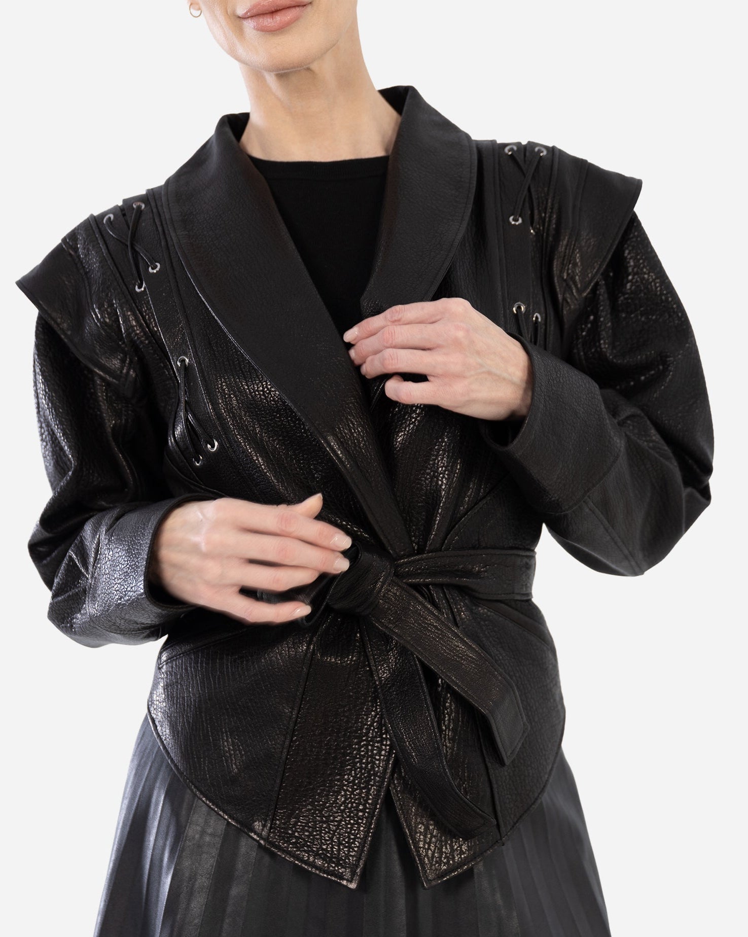 CLEO   Leather JACKET IN Sumptuous  LAMBSKIN-thumbmail-4