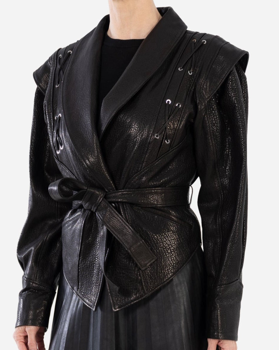 CLEO Leather JACKET IN Sumptuous LAMBSKIN – Dimitri