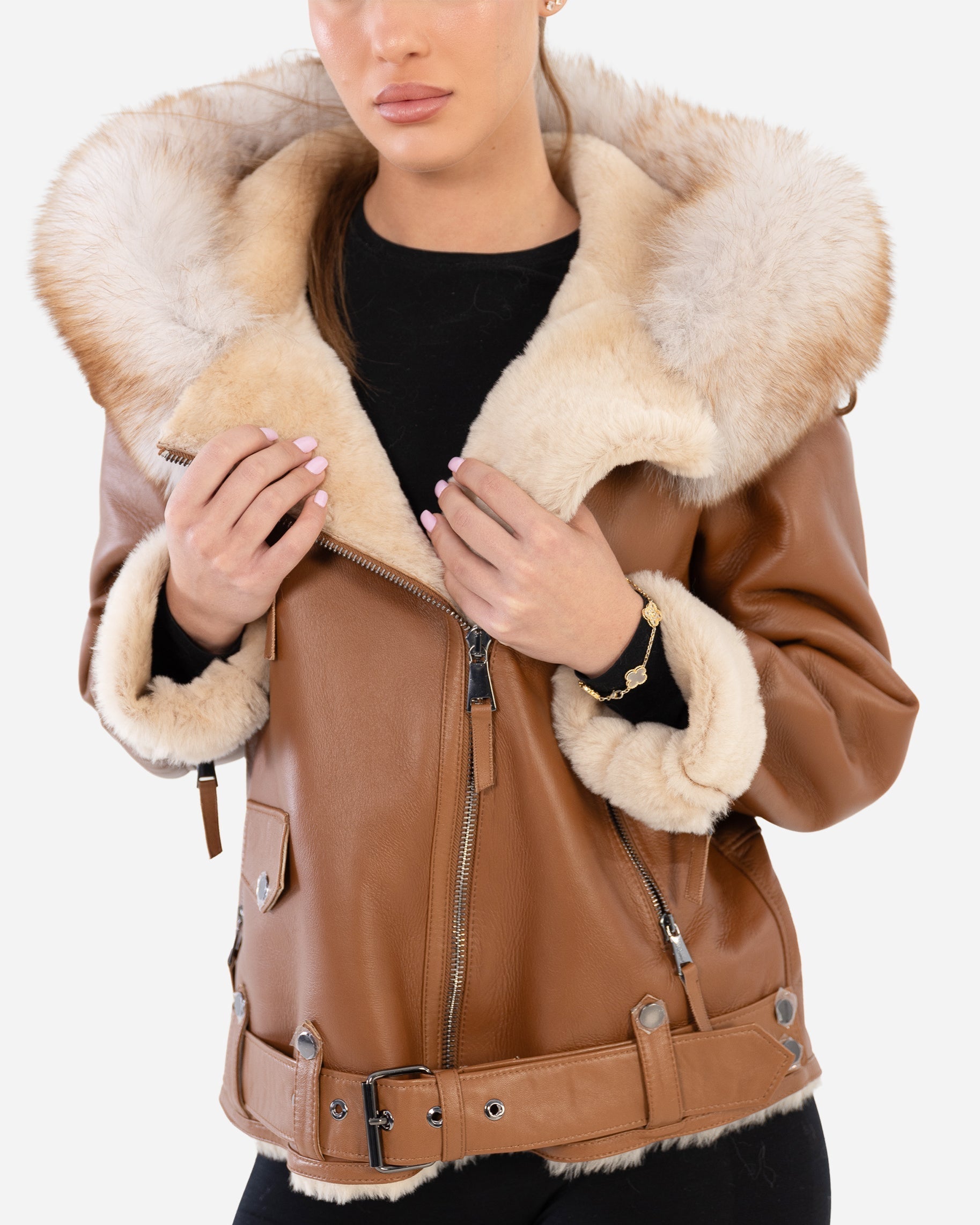 ELODIE  shearling jacket-thumbmail-8