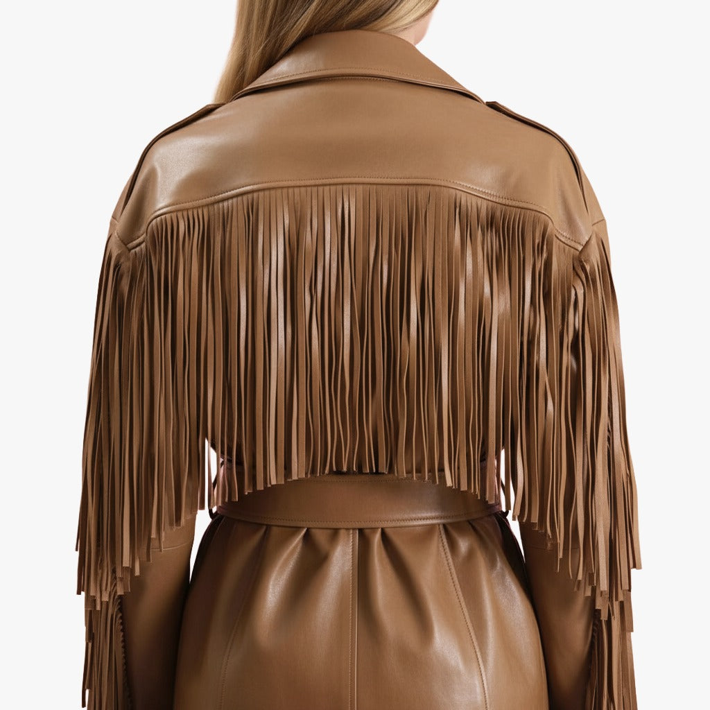 LUNA FRINGE LEATHER JACKET-thumbmail-2