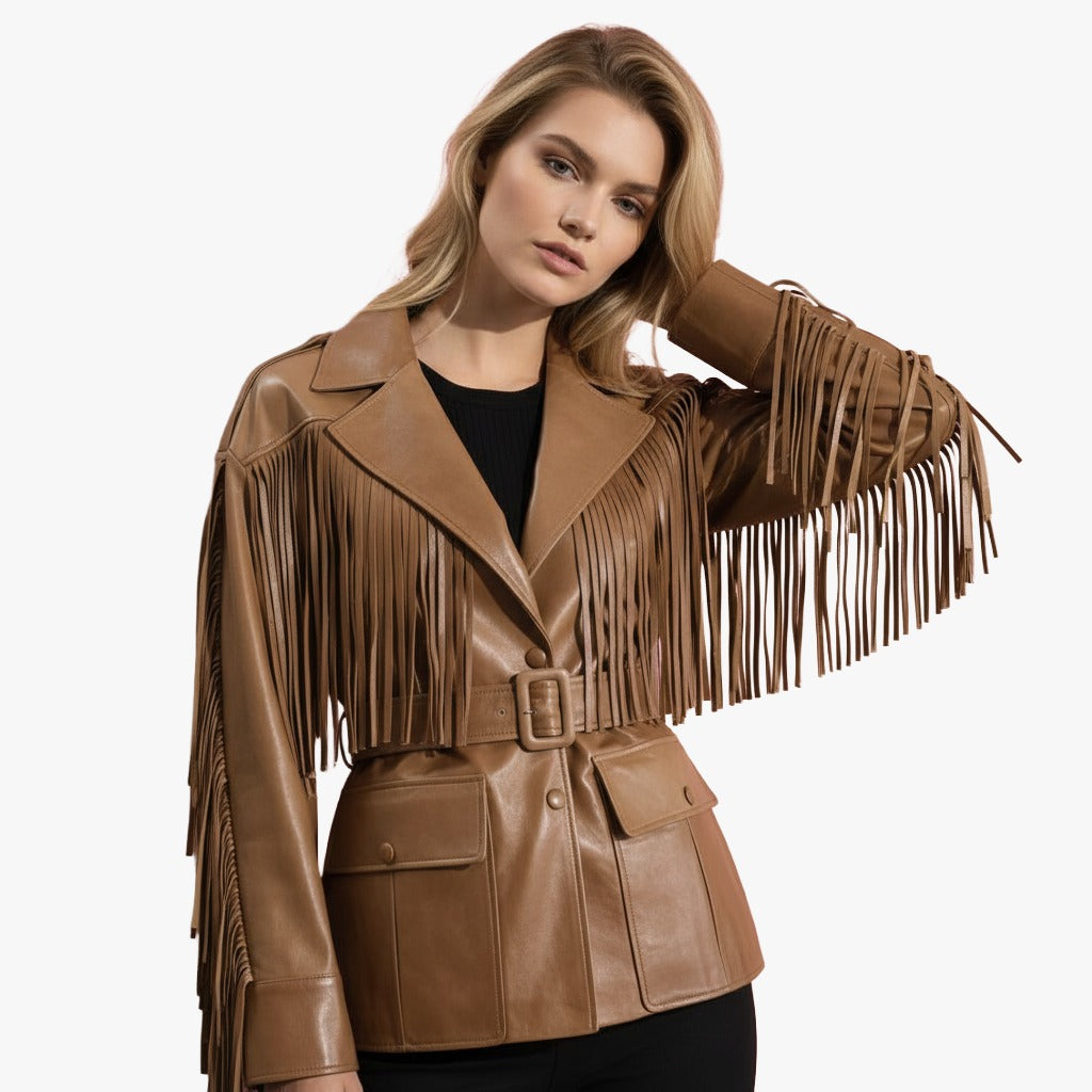 LUNA FRINGE LEATHER JACKET