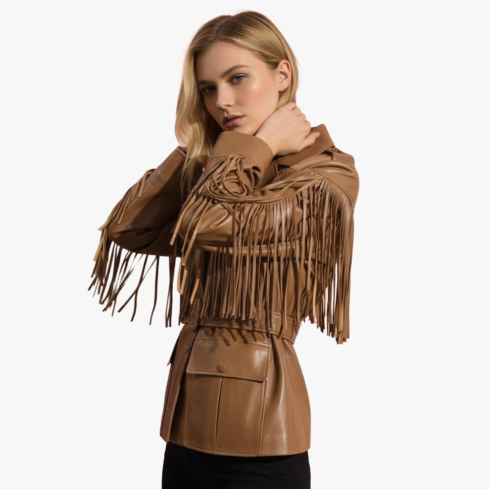LUNA FRINGE LEATHER JACKET-thumbmail-3