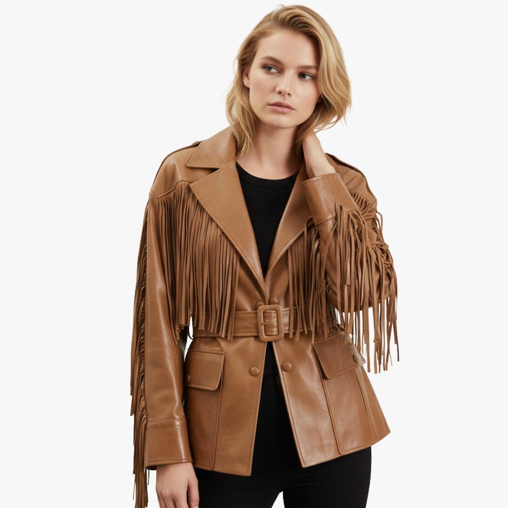 LUNA FRINGE LEATHER JACKET-thumbmail-4