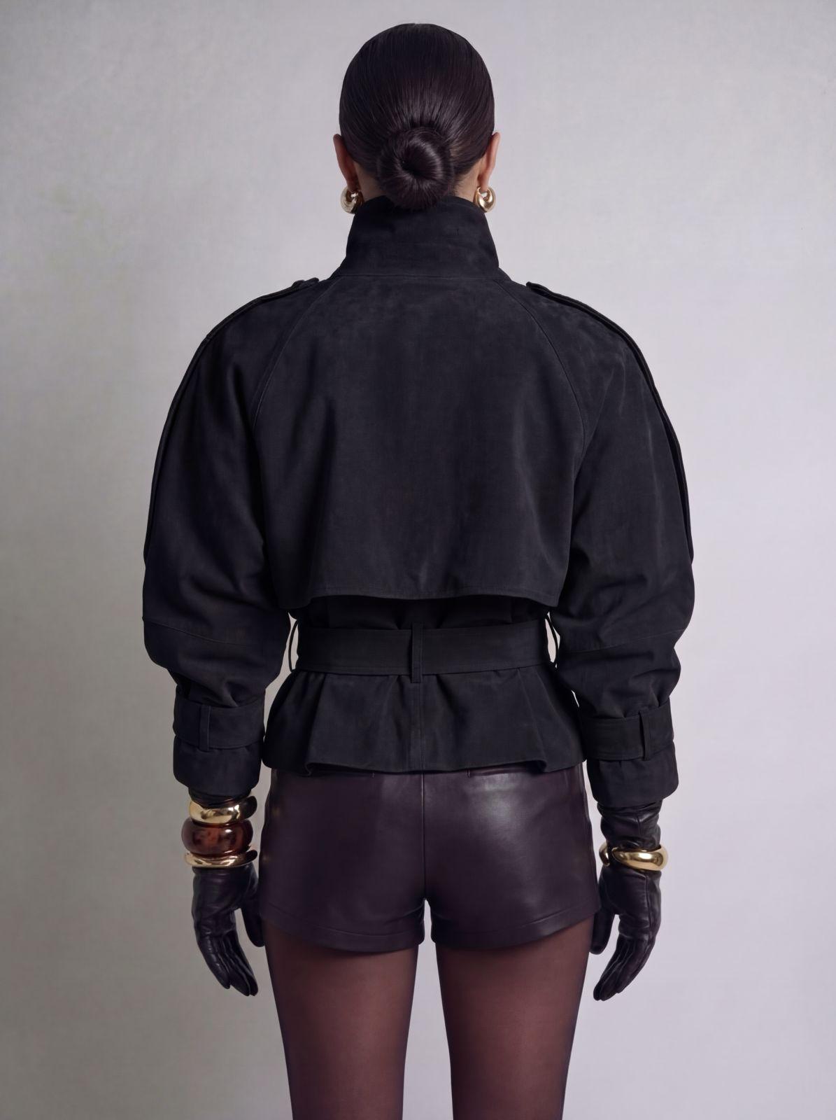 NOAMI  Suede Belted Jacket-thumbmail-3