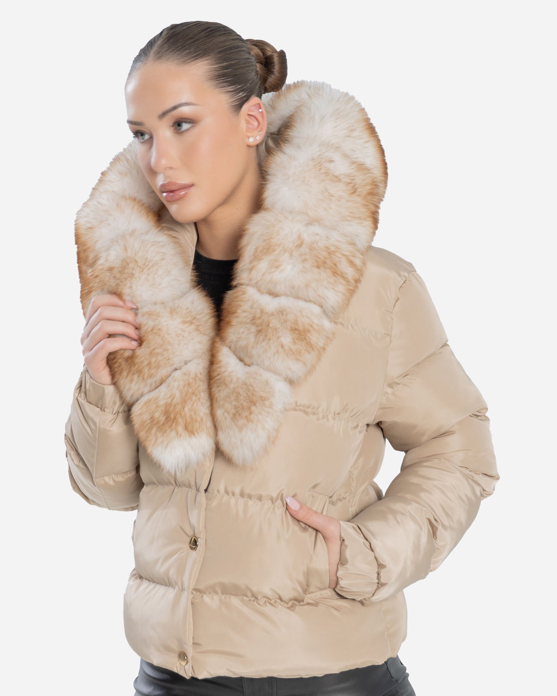 Eddy Down Puffer With Removable Natural Fur-thumbmail-2
