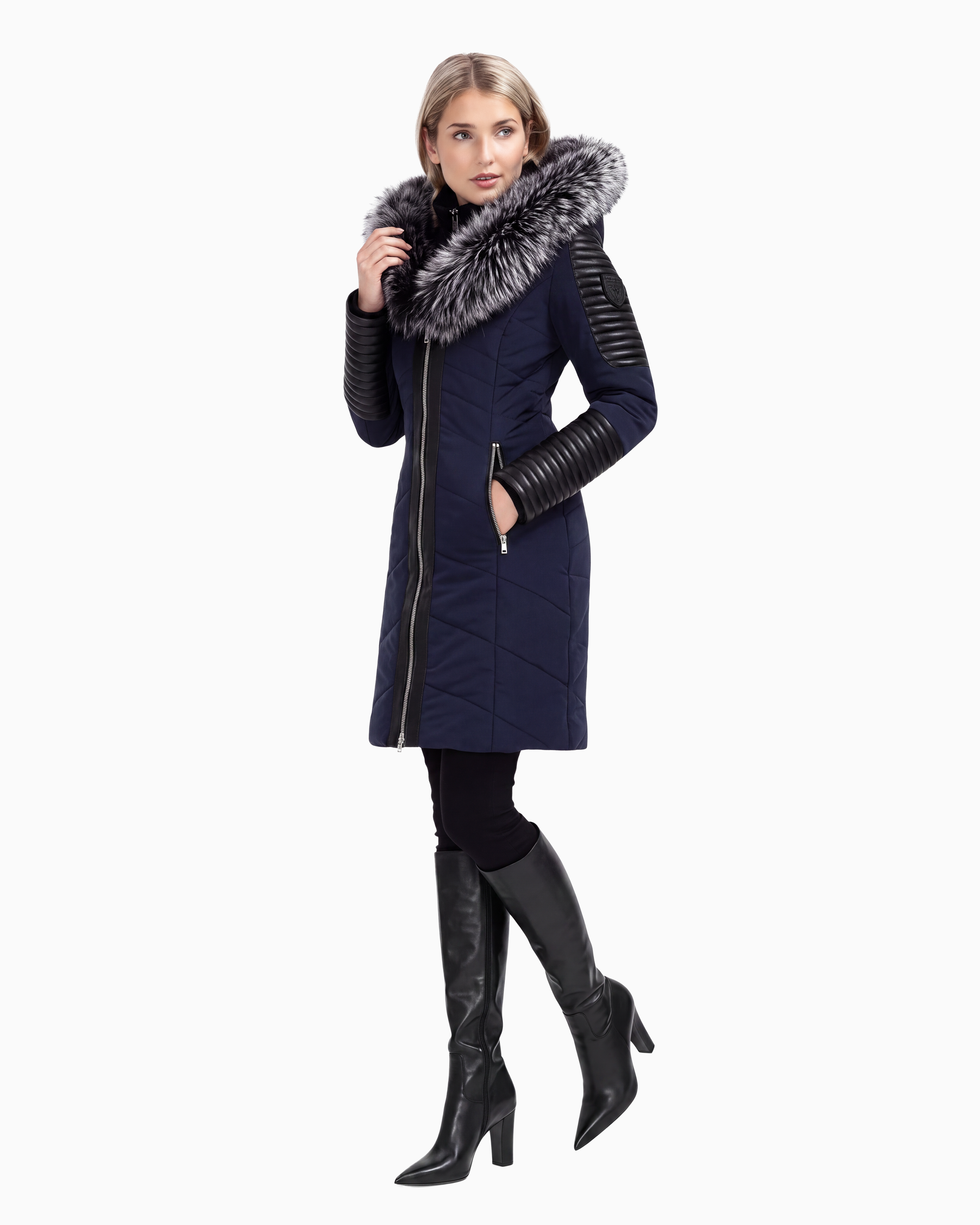 Hailey Parka Jacket with silver Fox Fur