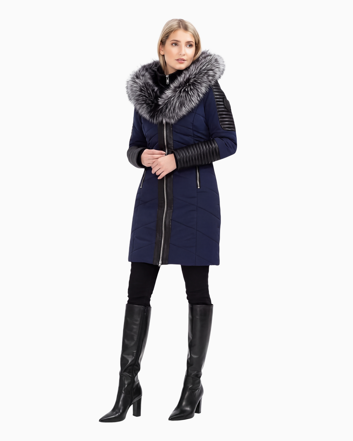 Hailey Parka Jacket with silver Fox Fur-thumbmail-3