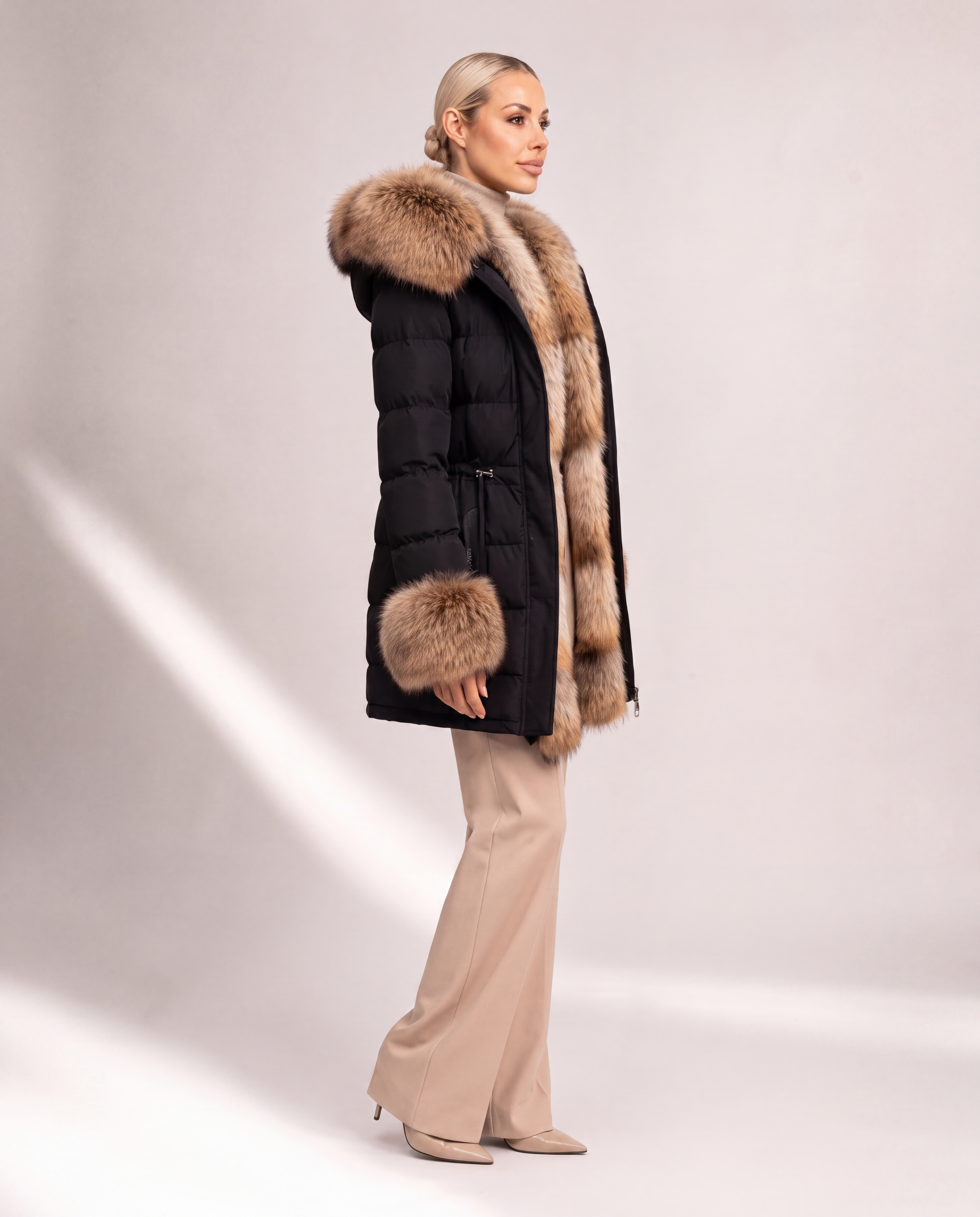 Lexi Puffer Jacket With Removable Natural Fur-thumbmail-5