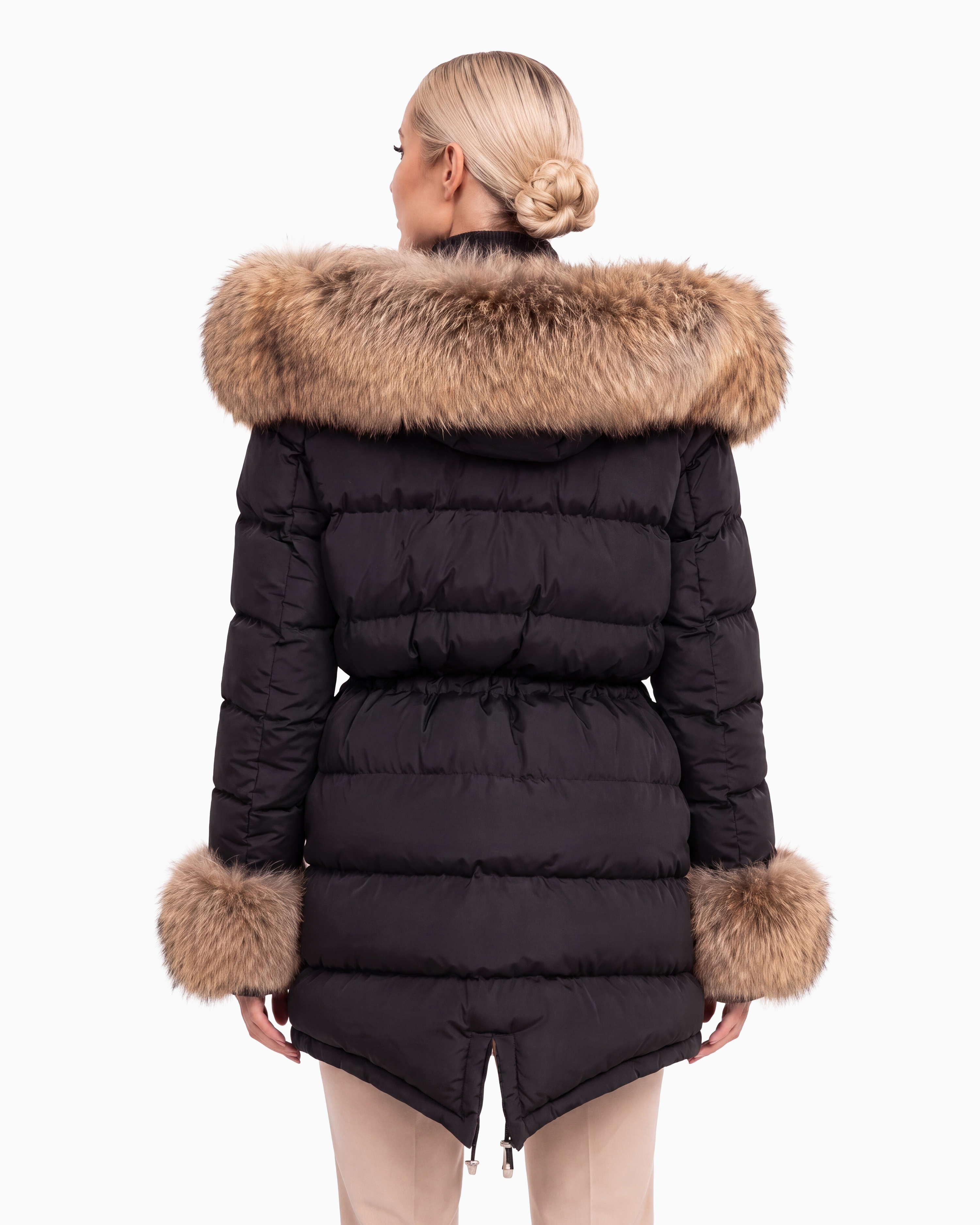 Lexi Puffer Jacket With Removable Natural Fur-thumbmail-3