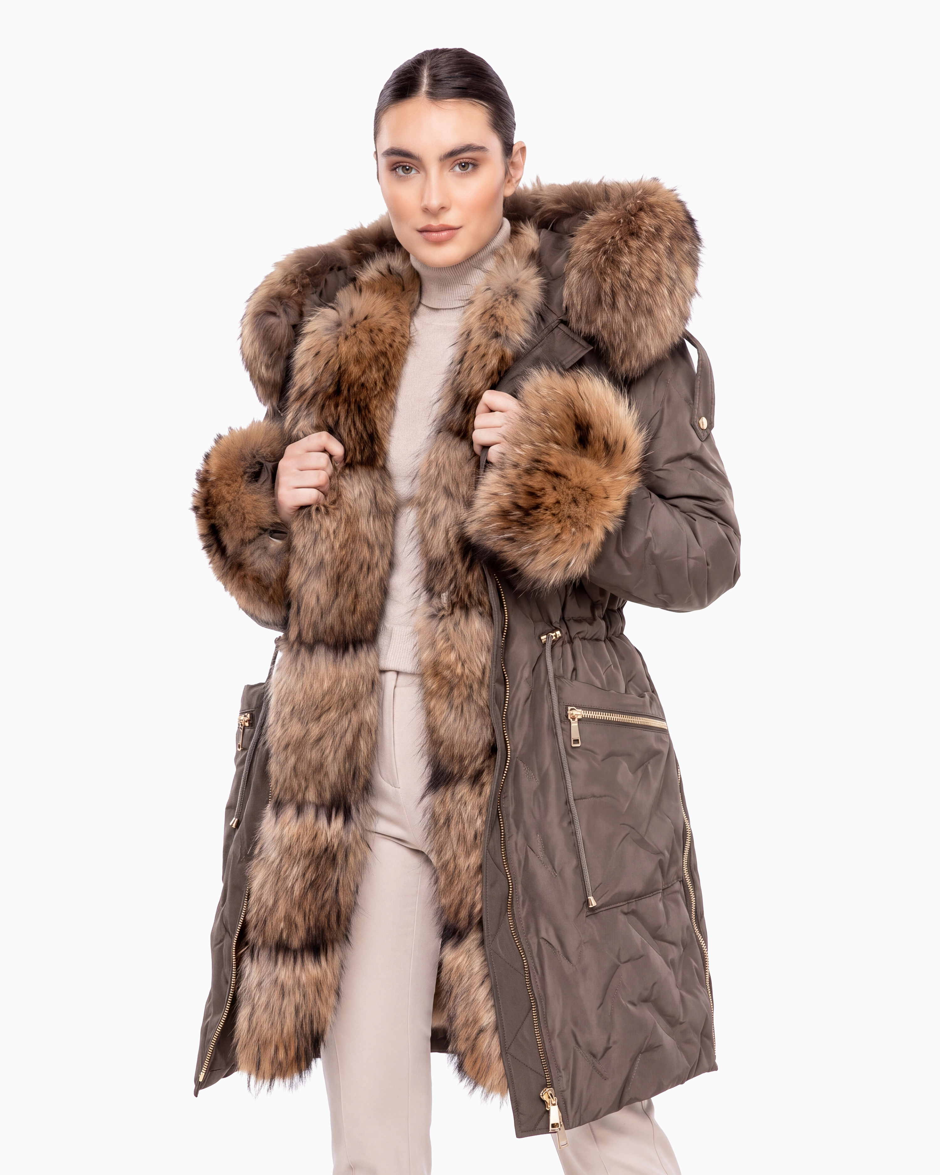 Lexy Parka with natural fur