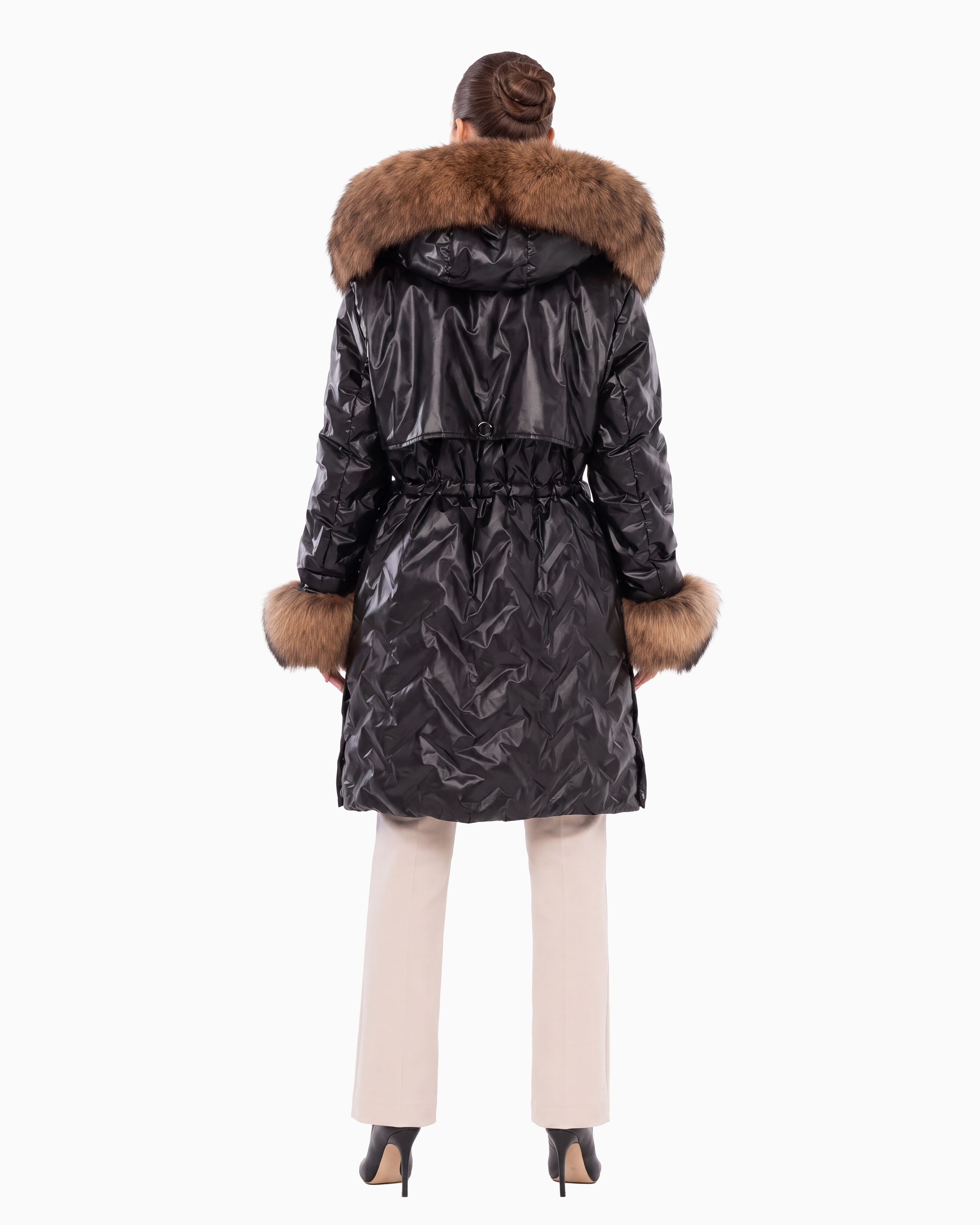 Lexi Women's Down Coat with Removable Natural Fur-thumbmail-3