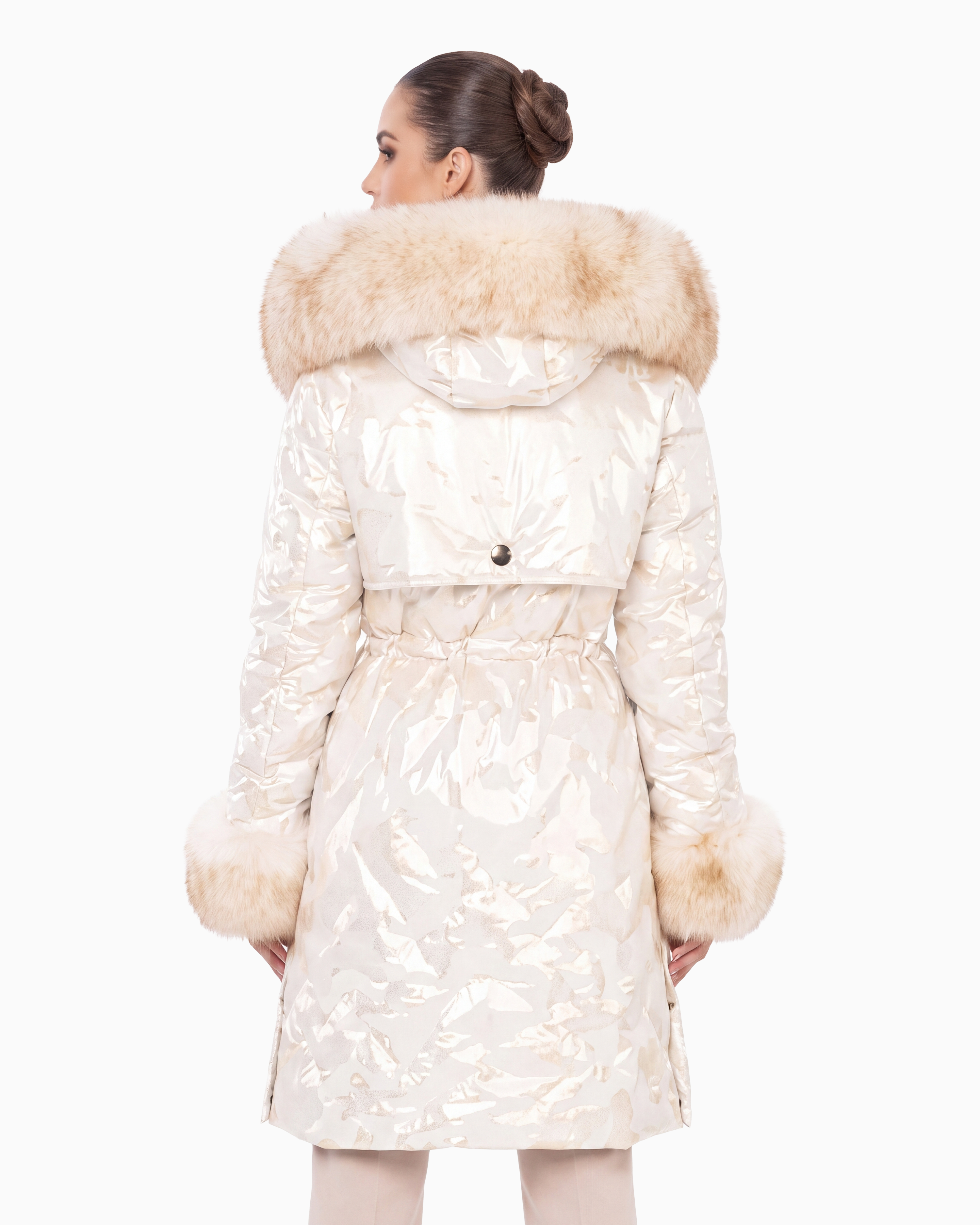 Lexi Women's Down Puffer with Removable Natural Fur-thumbmail-3