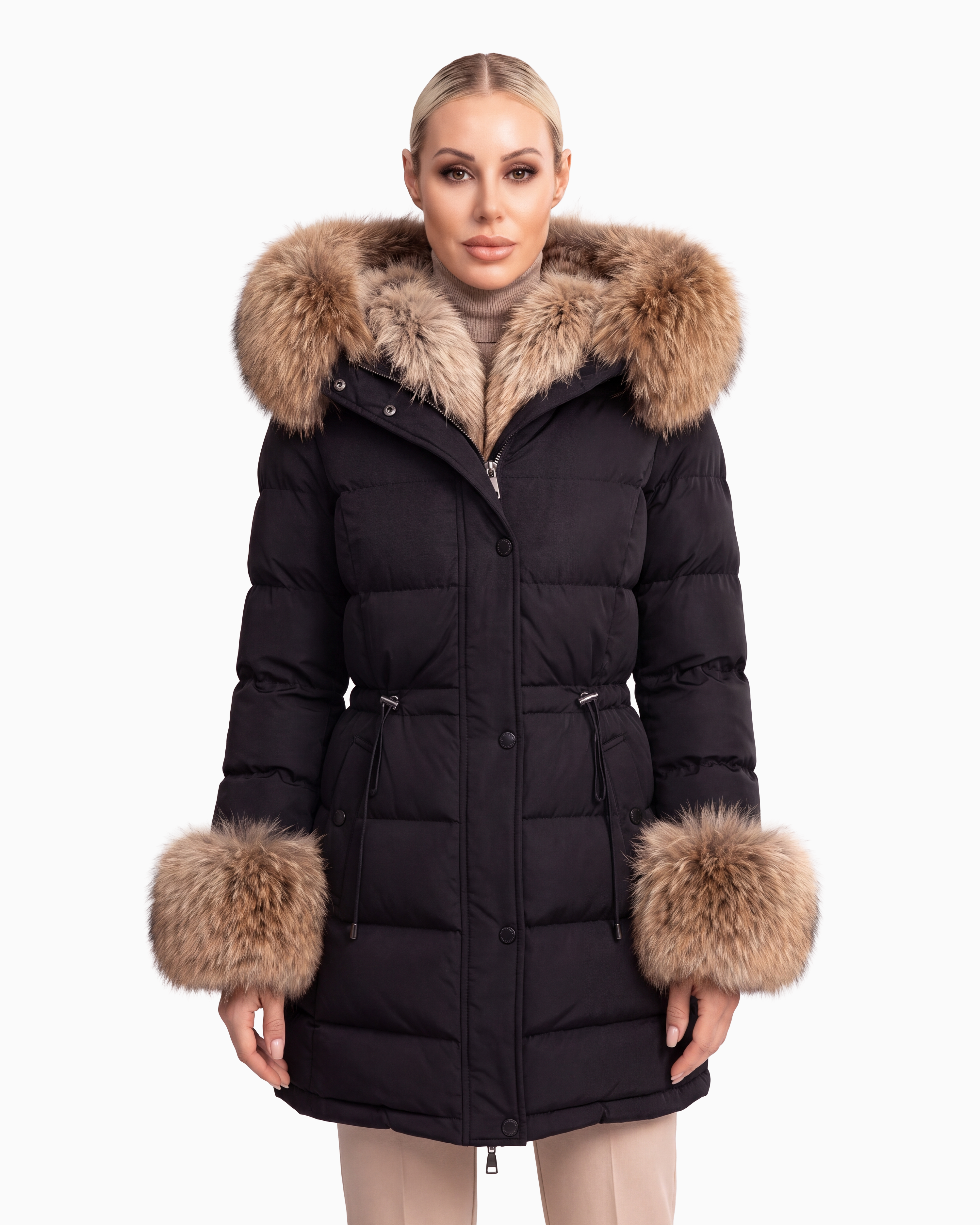 Lexi Puffer Jacket With Removable Natural Fur-thumbmail-4