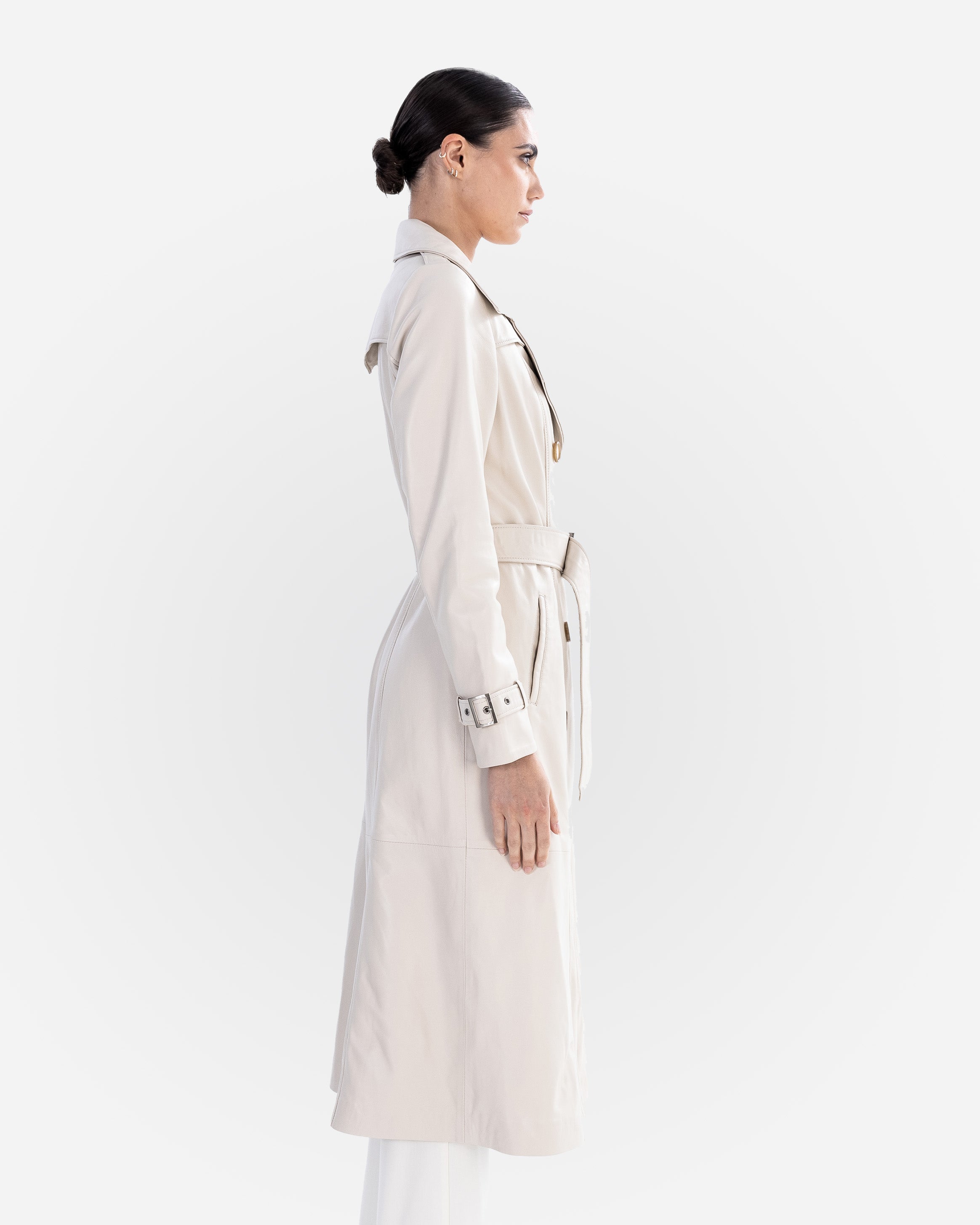 Adèle Leather Trench Coat