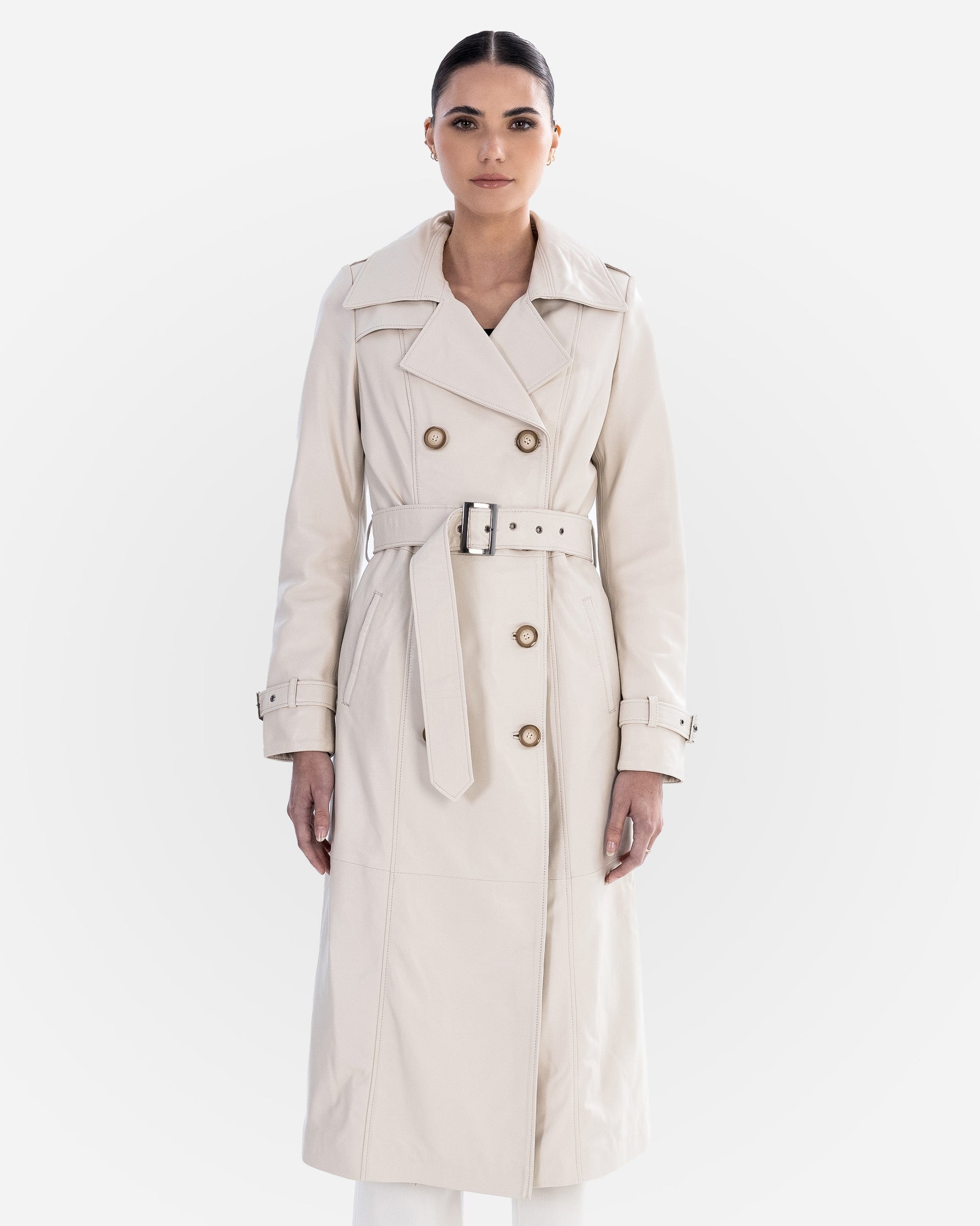 Adèle Leather Trench Coat-thumbmail-7