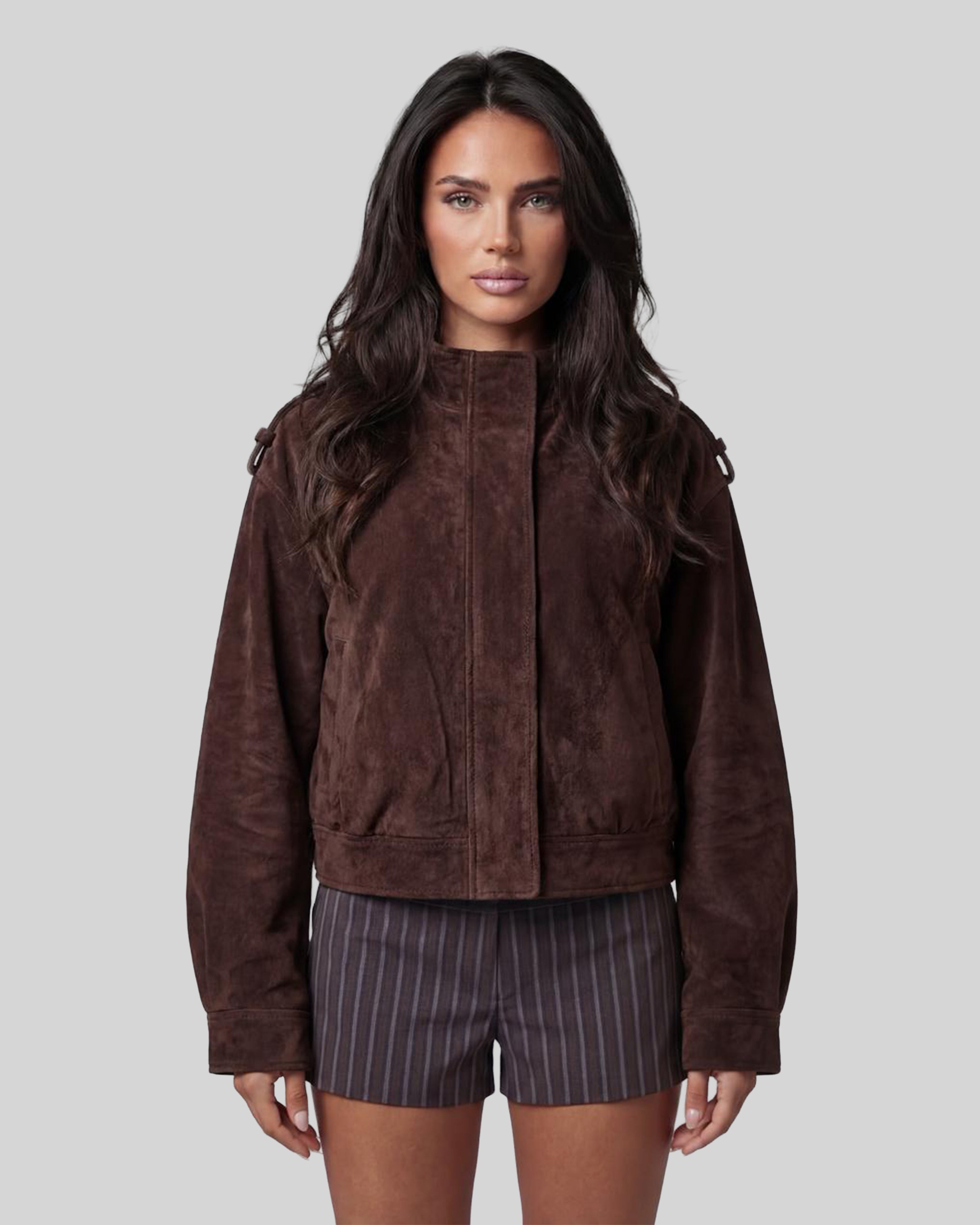 Amara Modern Suede Jacket