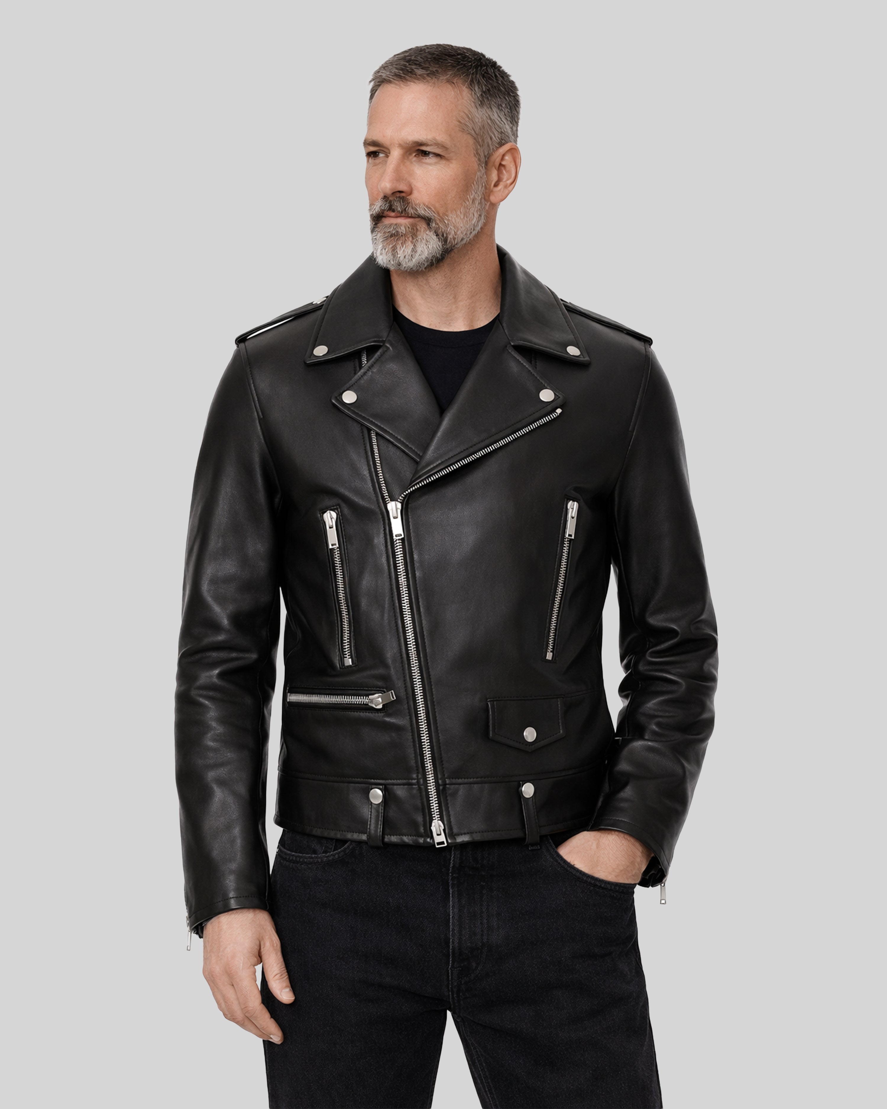 Tom Leather Biker acket-2