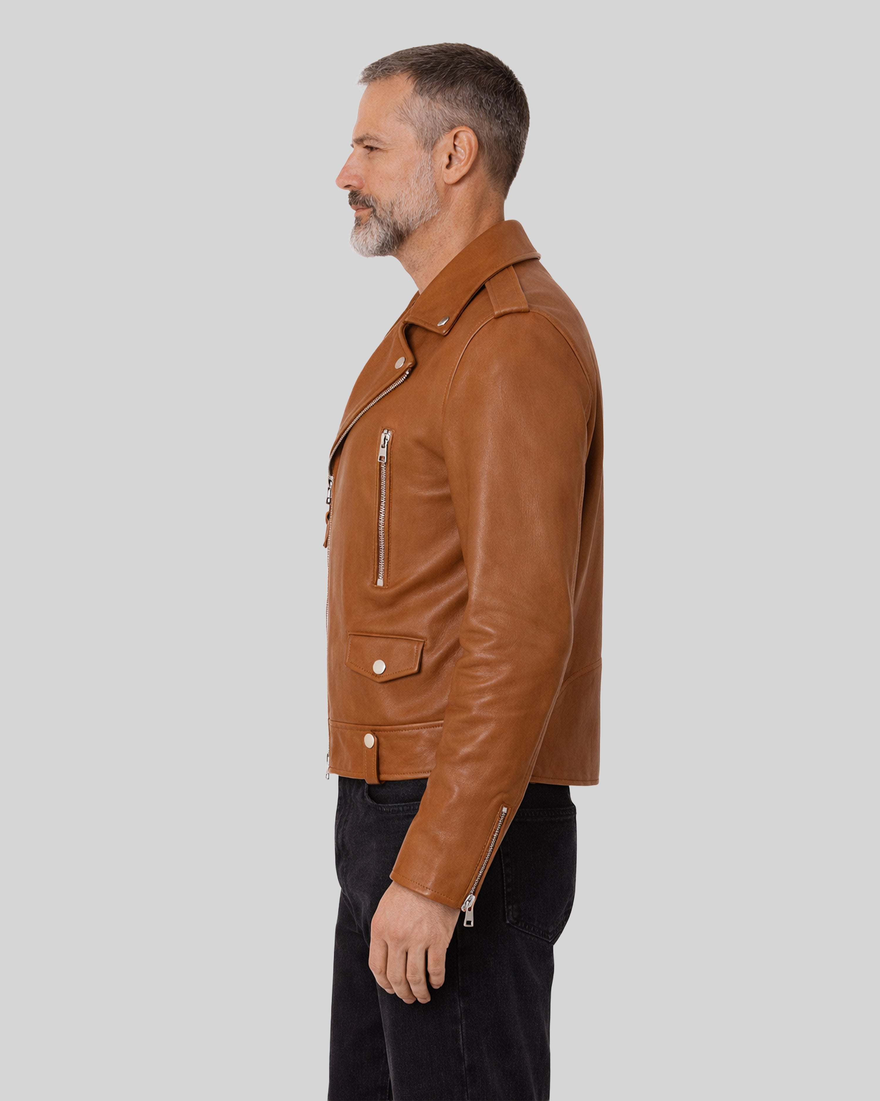 Tom Leather Biker acket-5