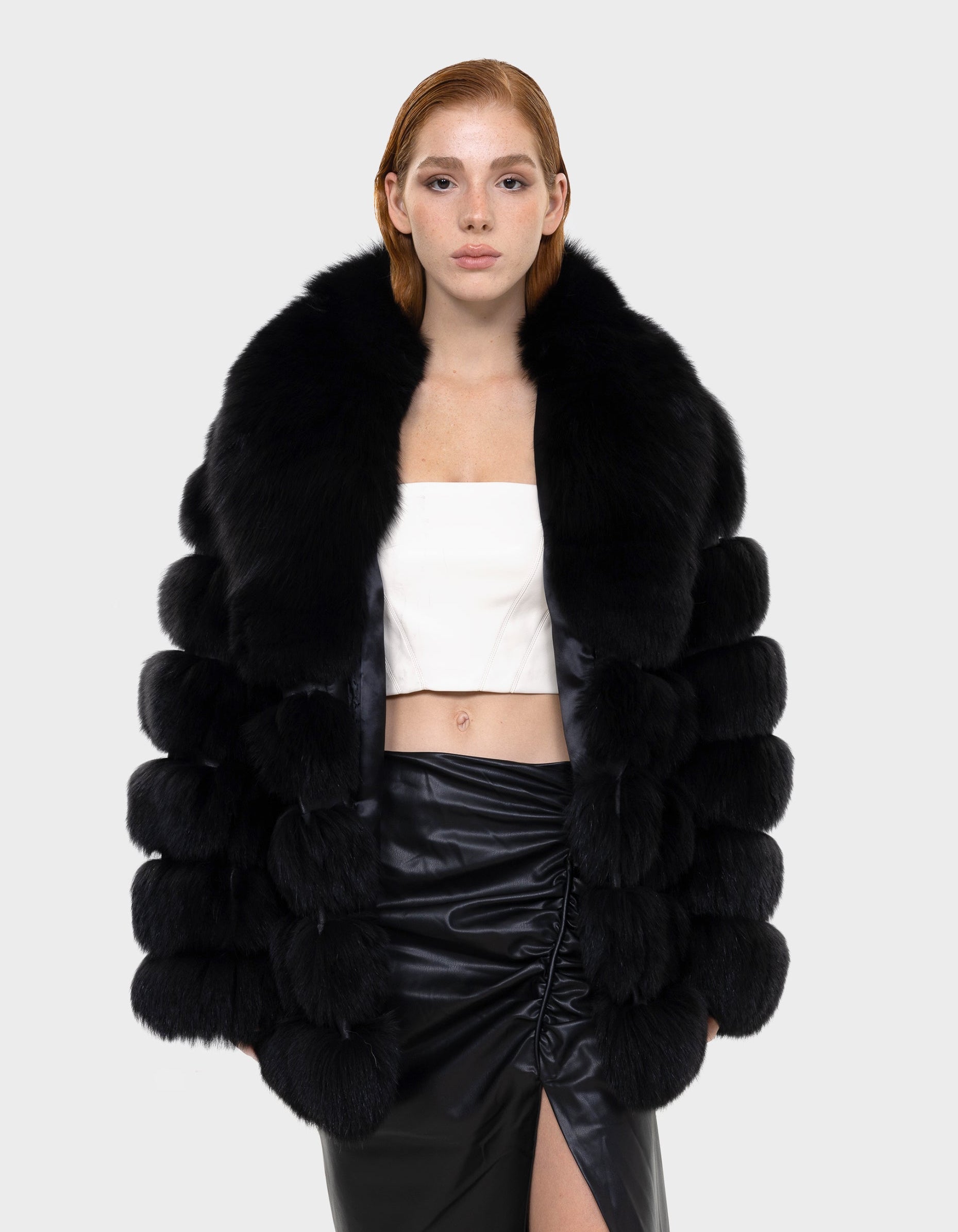 Alicent Limited Edition Couture Fox Fur Coat-thumbmail-1