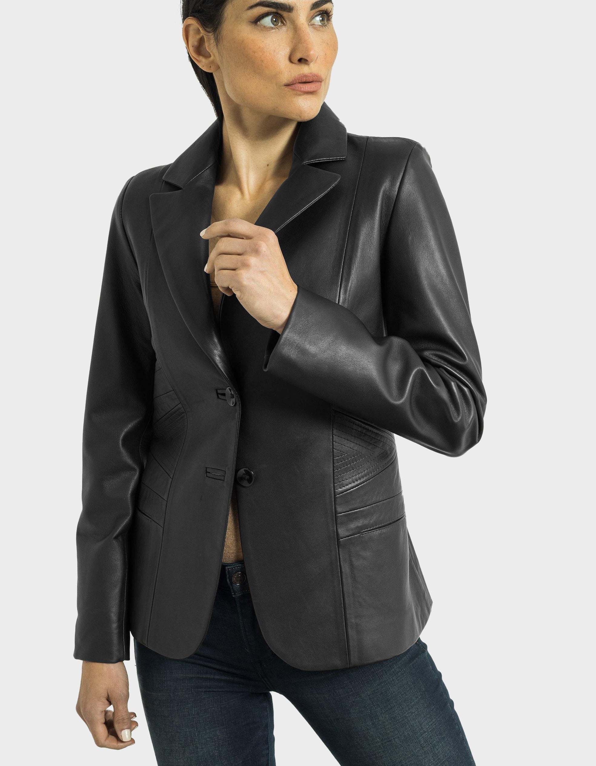 Daniela Leather Blazer-thumbmail-12
