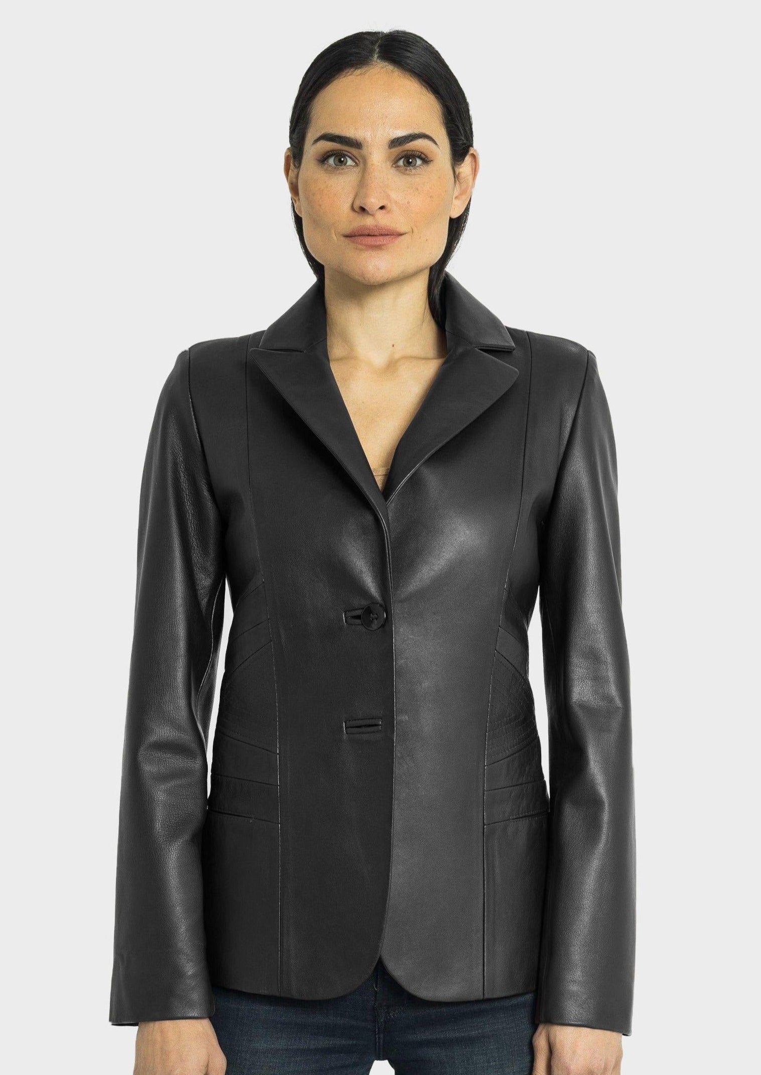 Daniela Leather Blazer-3