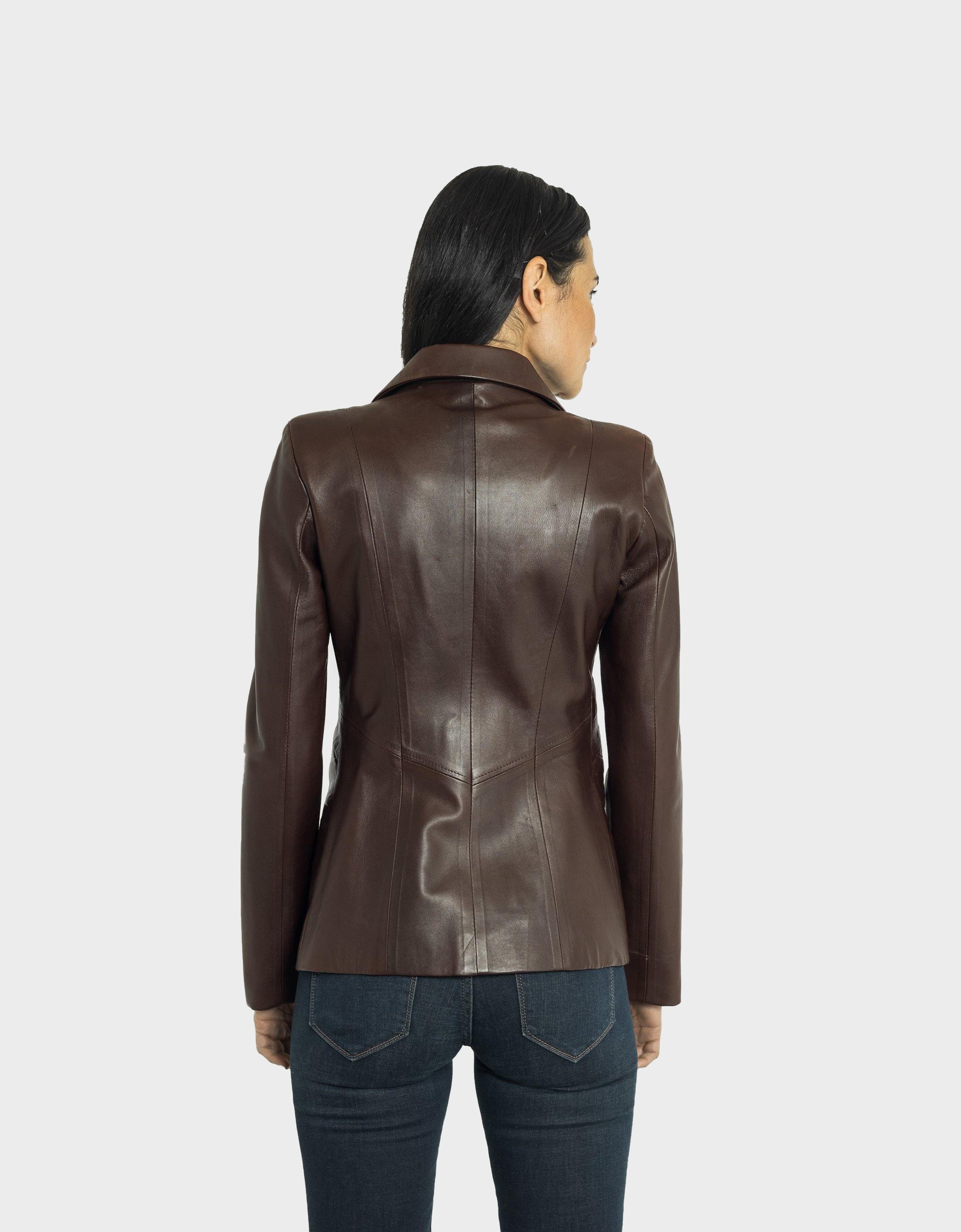 Daniela Leather Blazer-4