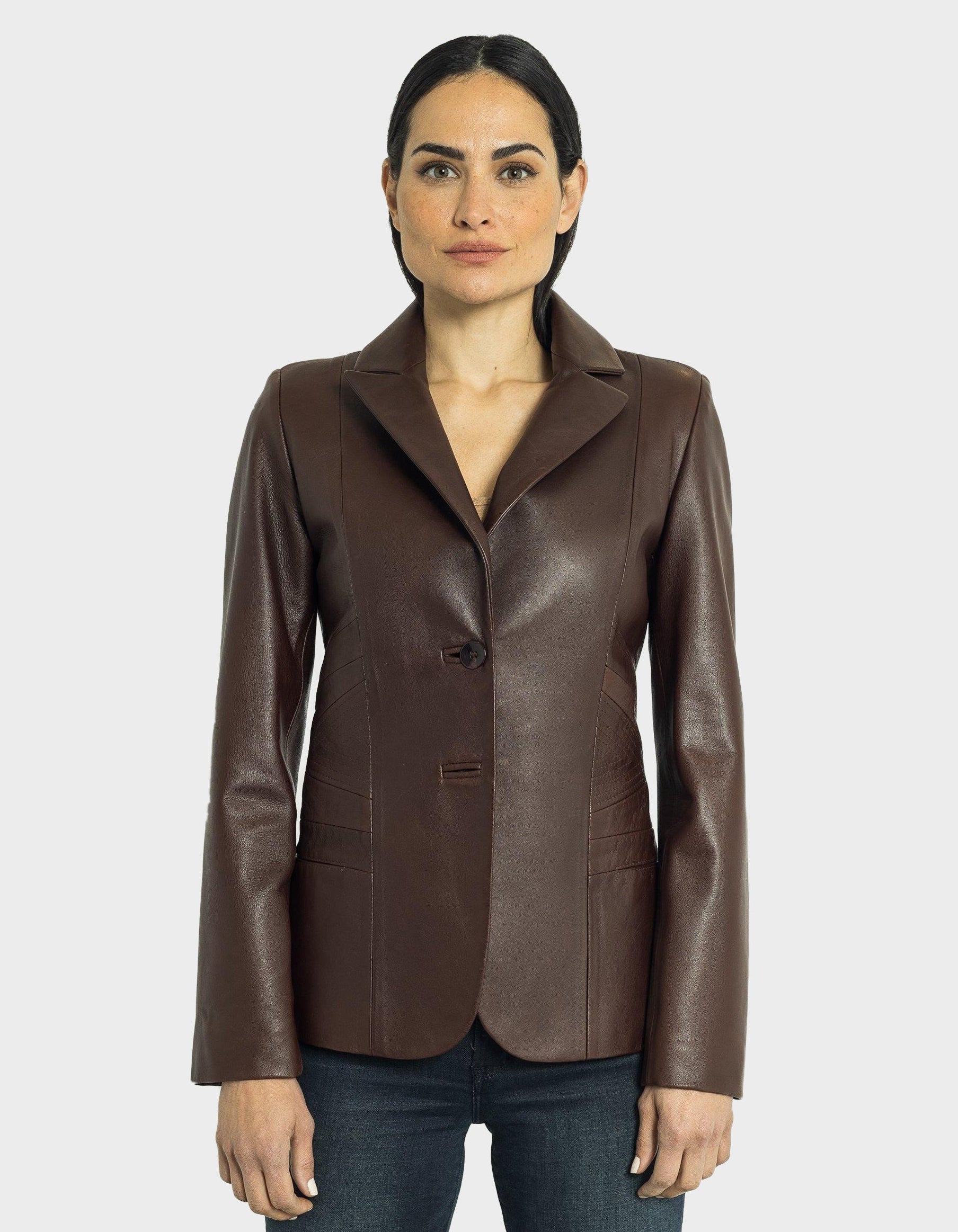 Daniela Leather Blazer