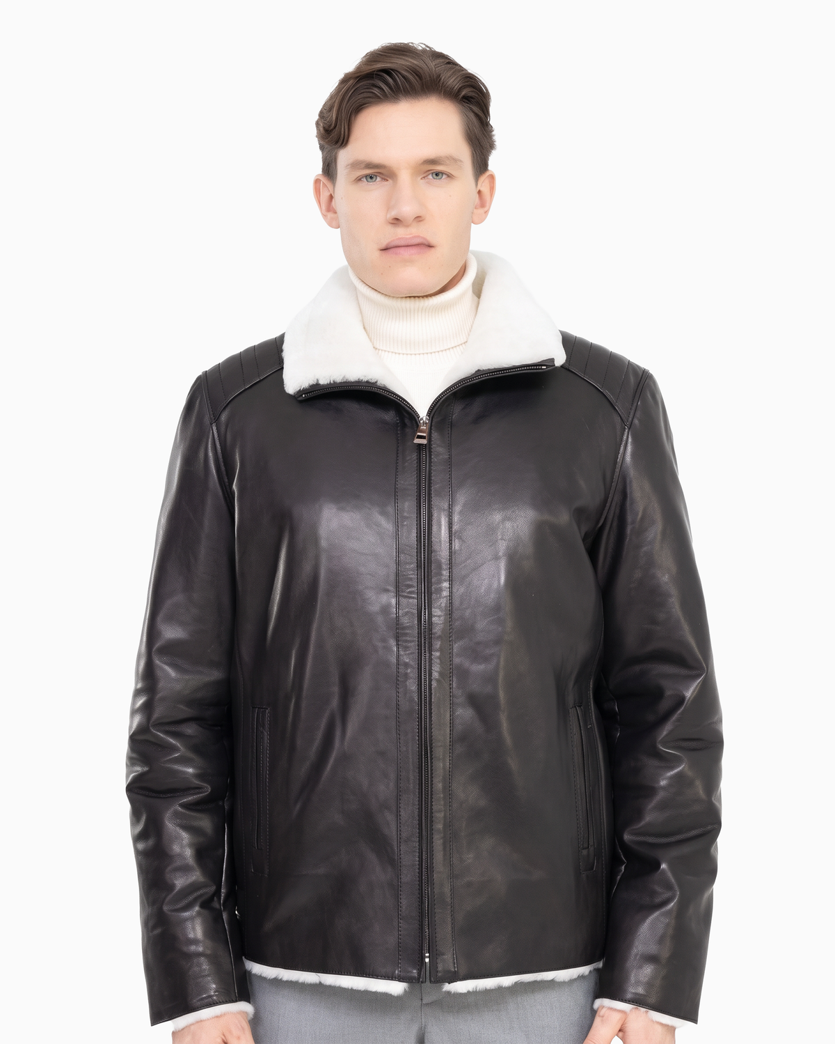 JUSTIN Genuine shearling jacket