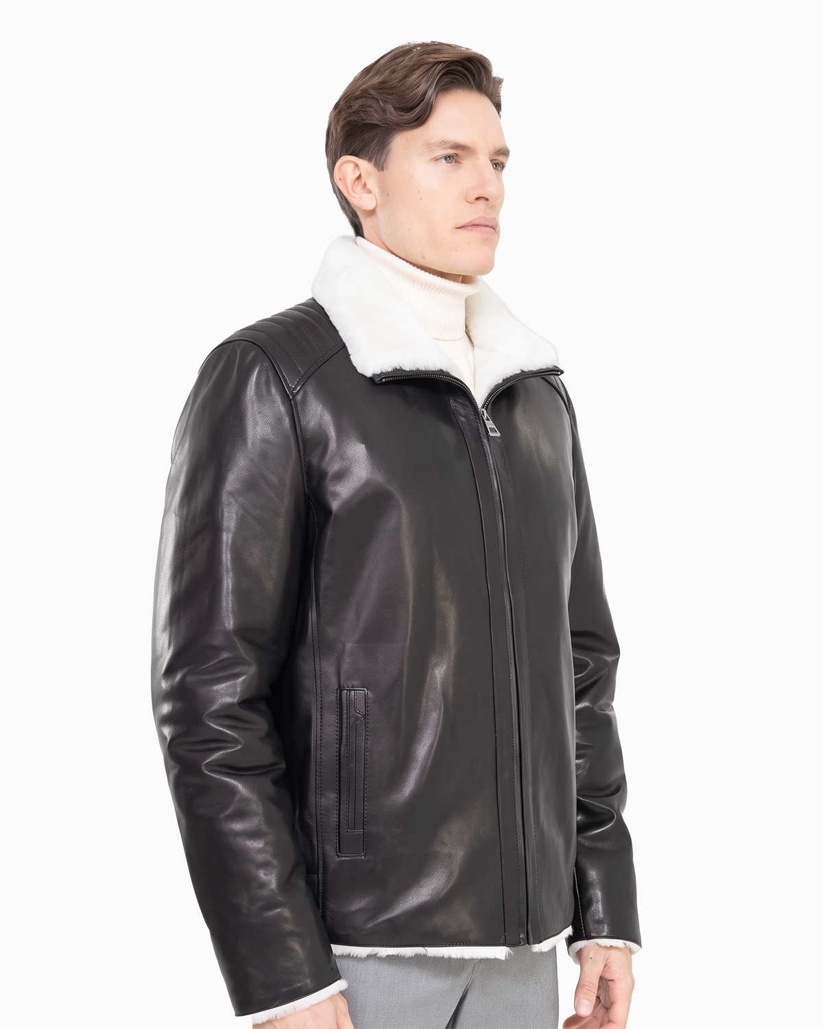 JUSTIN Genuine shearling jacket