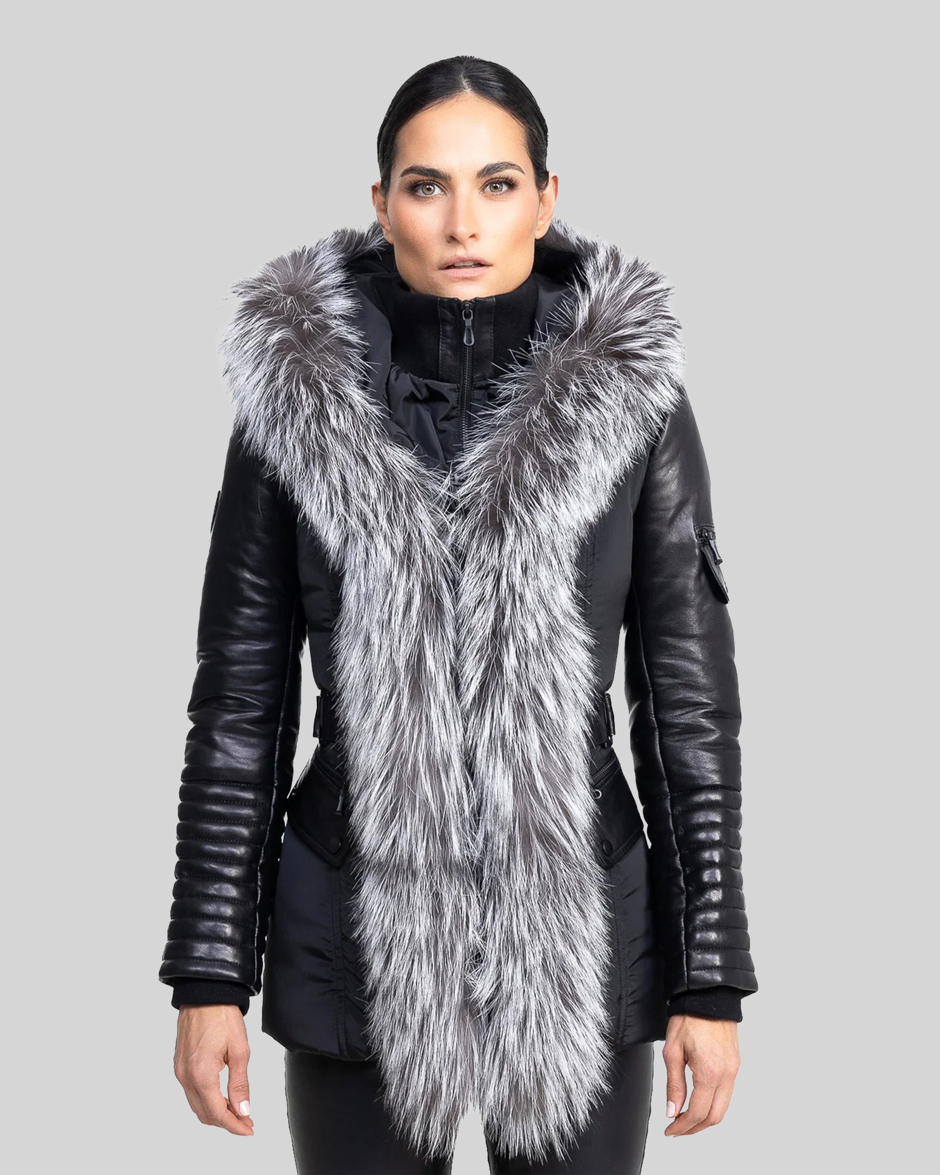 Kim Leather Sleeve Jacket – Dimitri