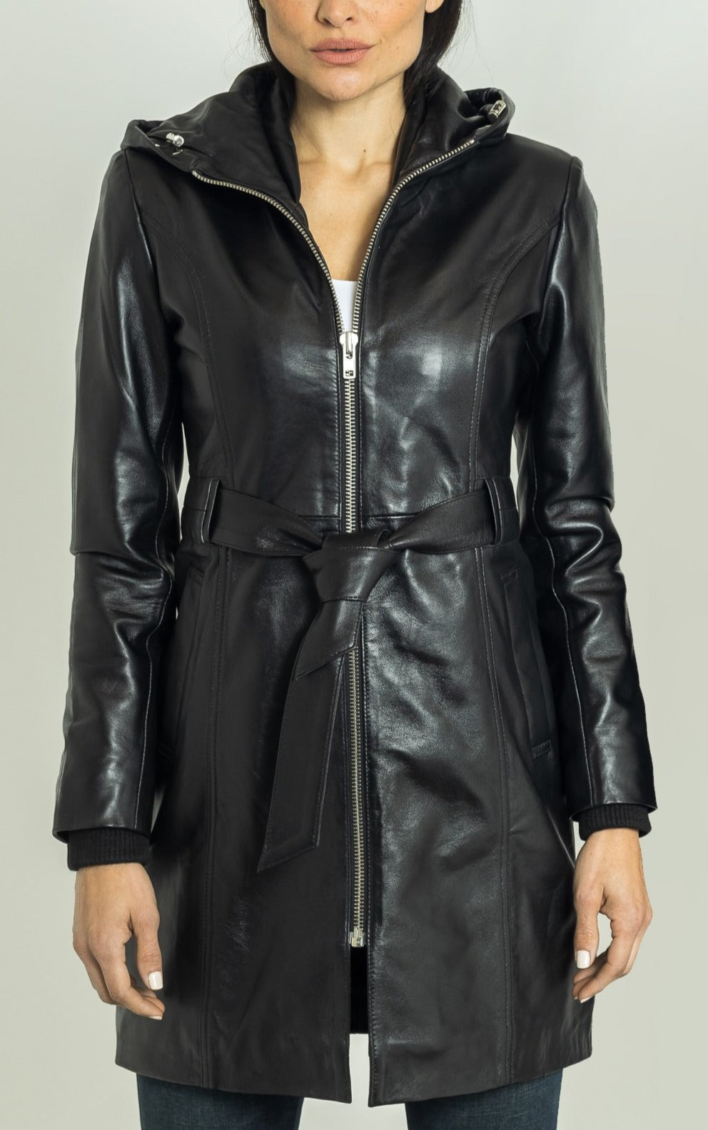 Krystal Leather Trench-6