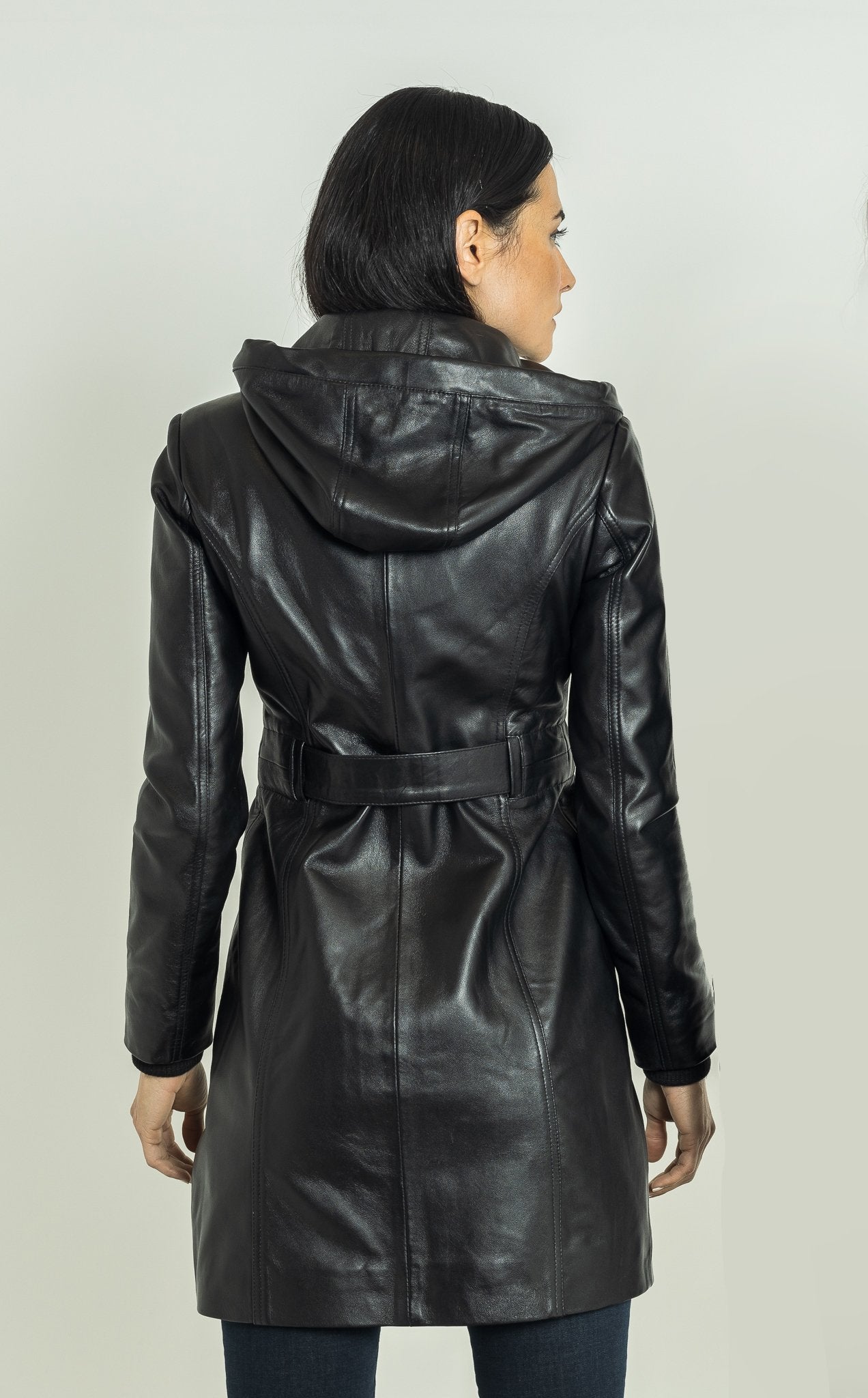 Krystal Leather Trench-7