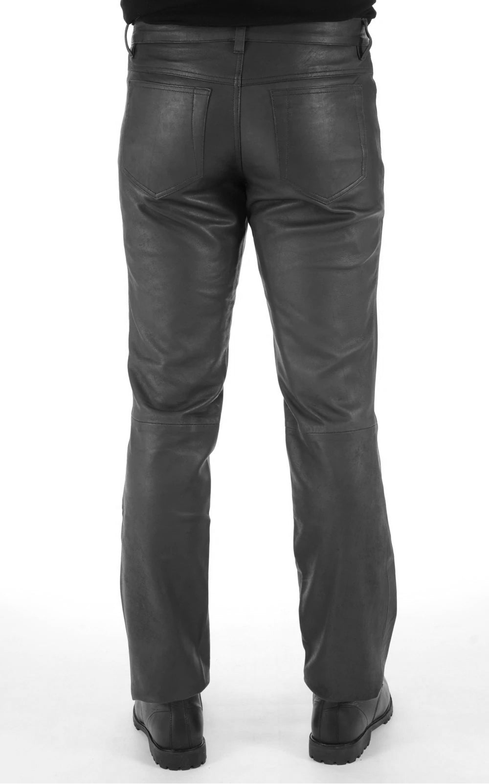 Maddox Mens Leather Pants | Black-thumbmail-5