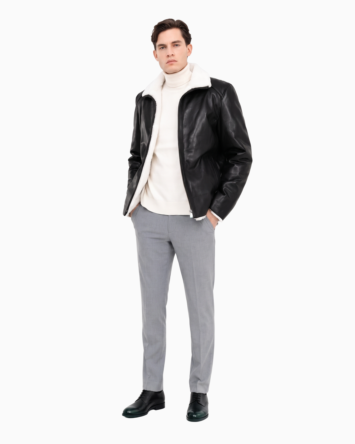 JUSTIN Genuine shearling jacket-thumbmail-4