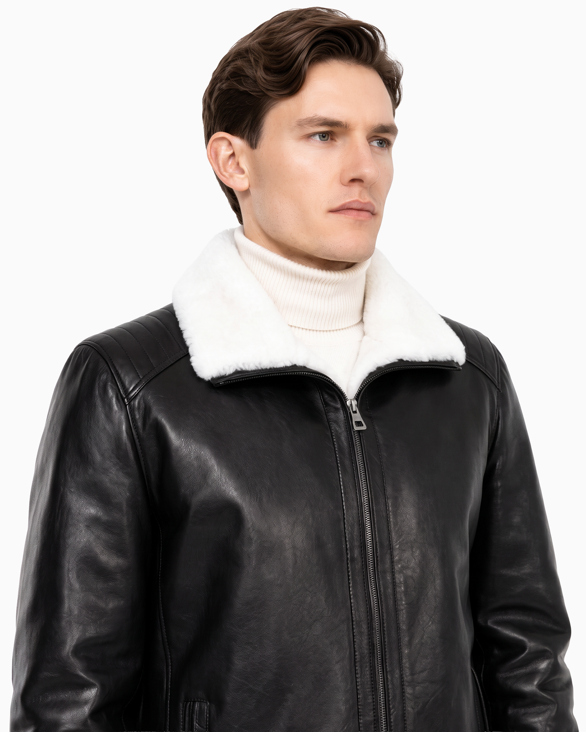 JUSTIN Genuine shearling jacket-thumbmail-7