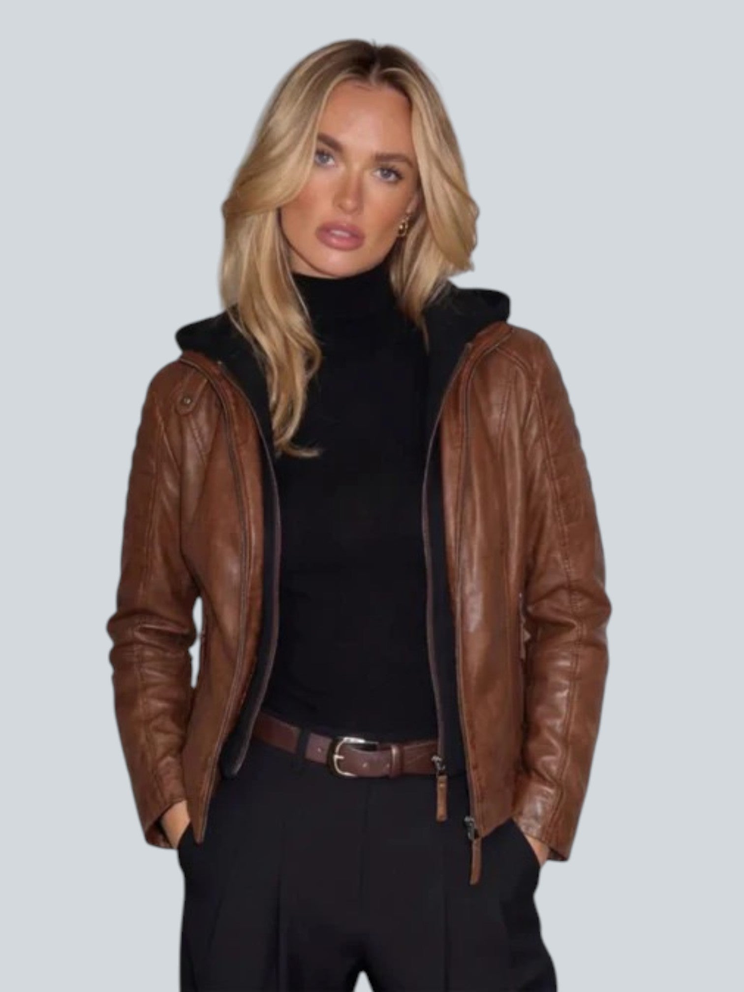 REBECCA BIKER LEATHER JACKET