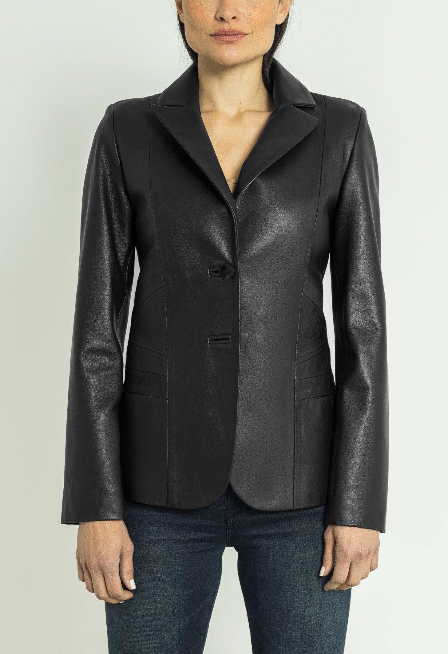 Daniela Leather Blazer