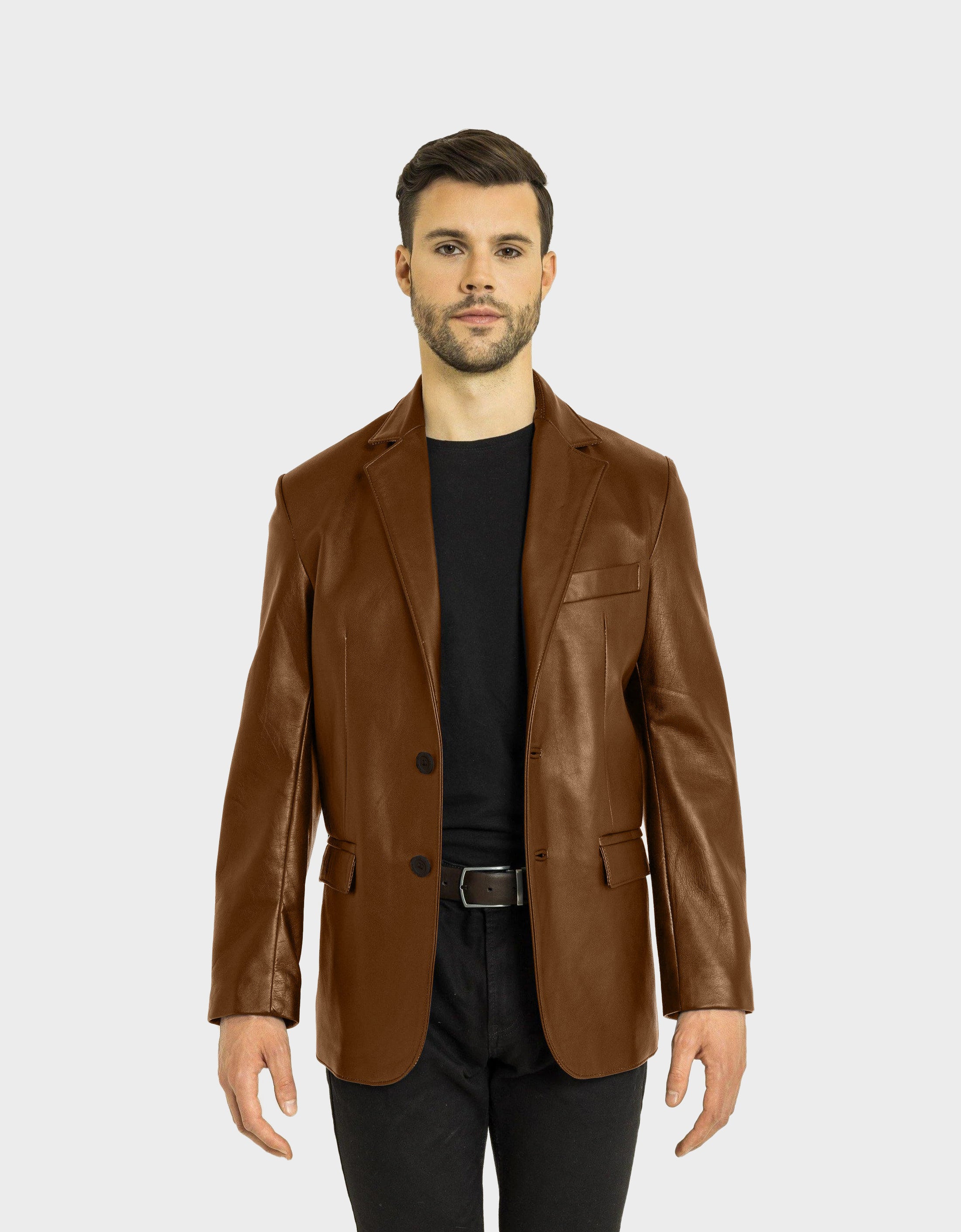 Angelo Leather Blazer