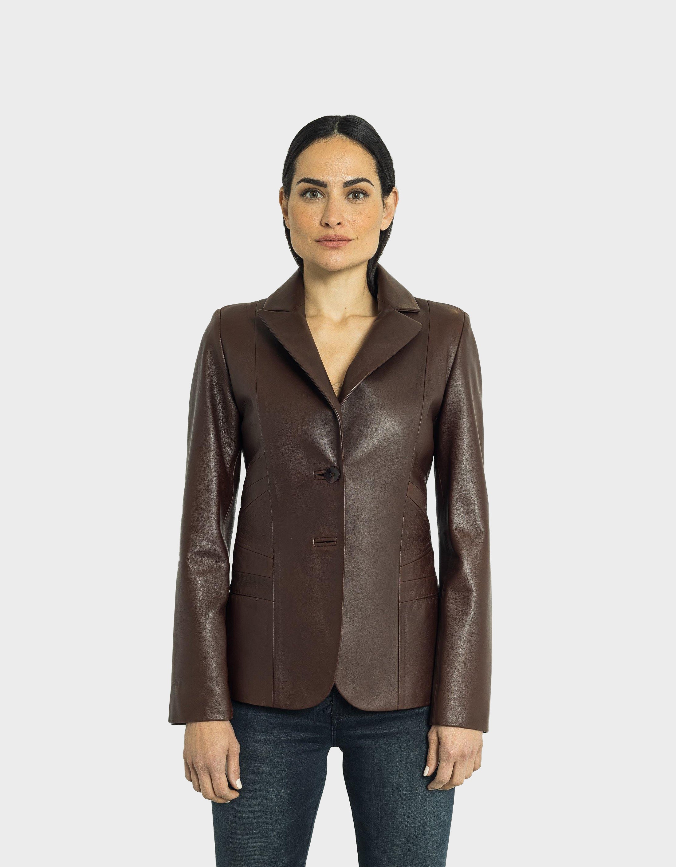 Daniela Leather Blazer