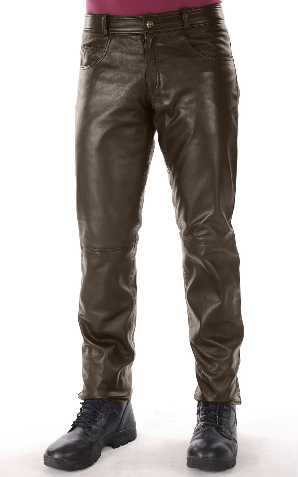 Last Rebels Mens Leather Pants | Cognac